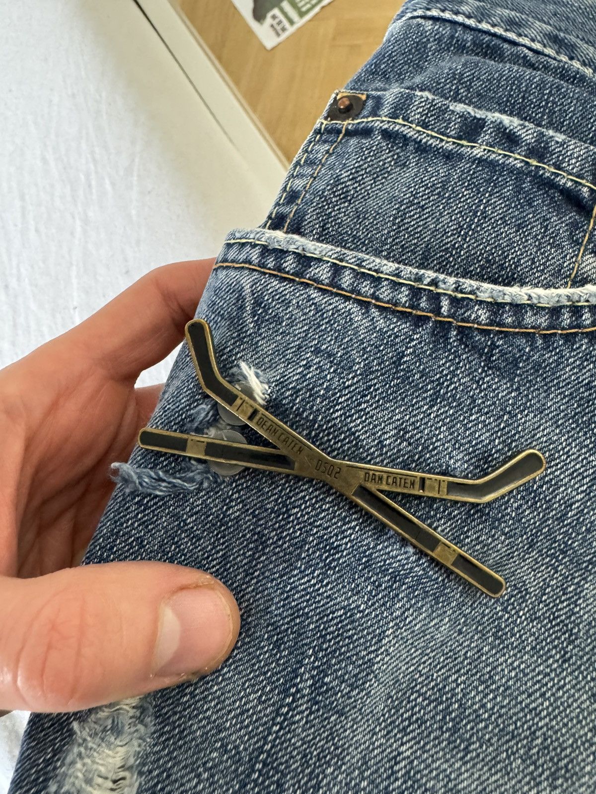 Dsquared2 Dsquared2 Distressed Luxury Denim Pant Jeans Rare Slim Y2k Size US 32 / EU 48 - 5 Thumbnail
