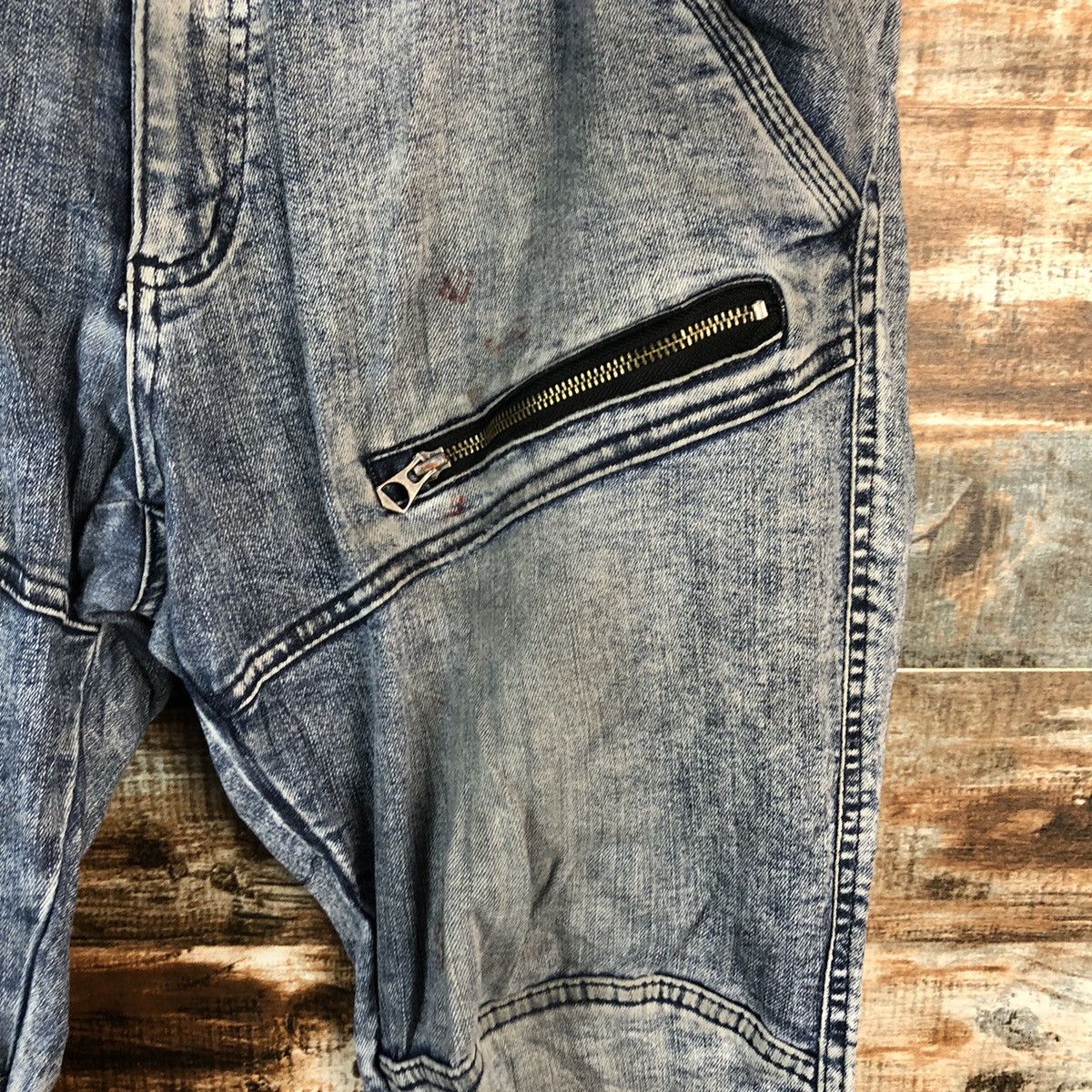 Japanese Brand Japanese Brand vintage Blue Denim Joggers Pants #A2128 Size US 34 / EU 50 - 10 Thumbnail