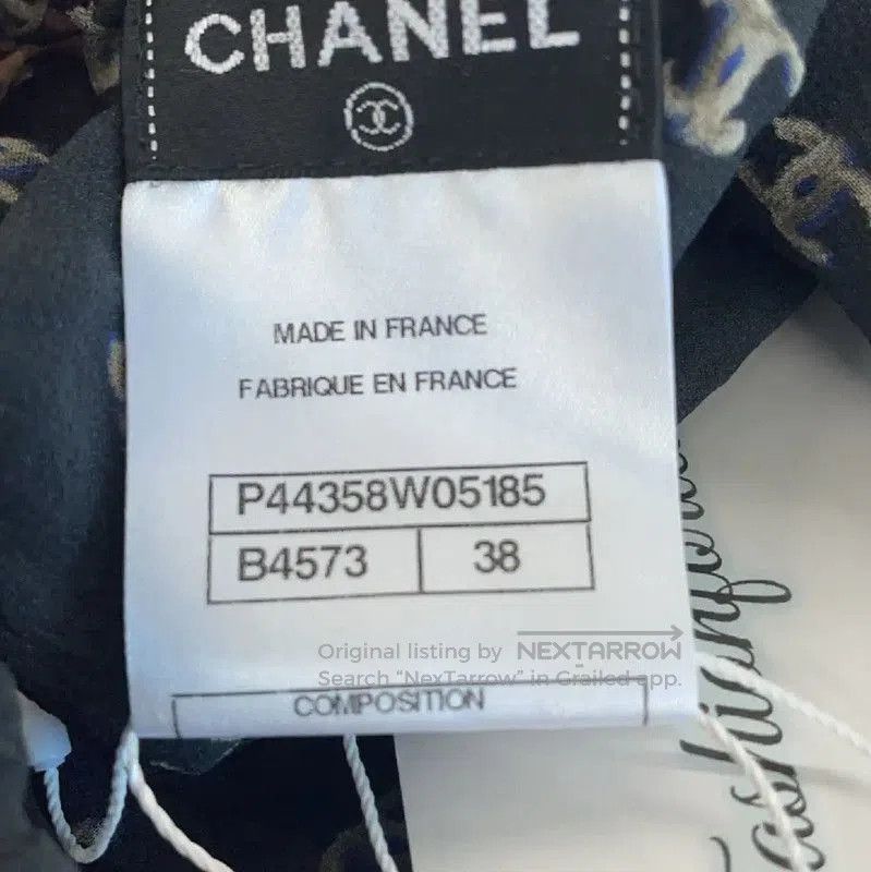 Chanel Chanel Black Silk Midi Skirt M Size . Size 23" - 3 Thumbnail