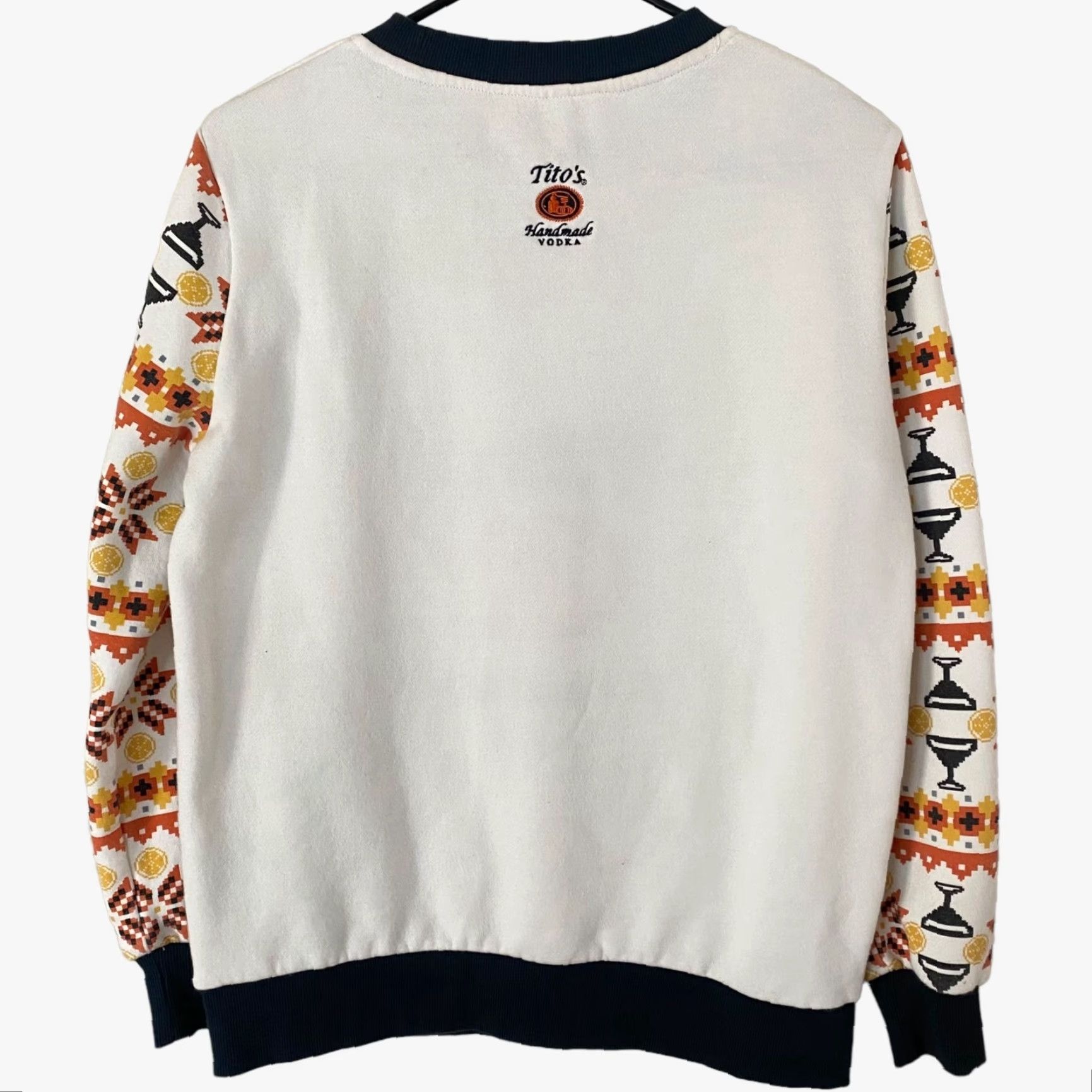 Vintage Tito's Handmade Vodka Embroidered Pullover Crewneck Holiday Sweatshirt White Men's Small Size US S / EU 44-46 / 1 - 3 Thumbnail