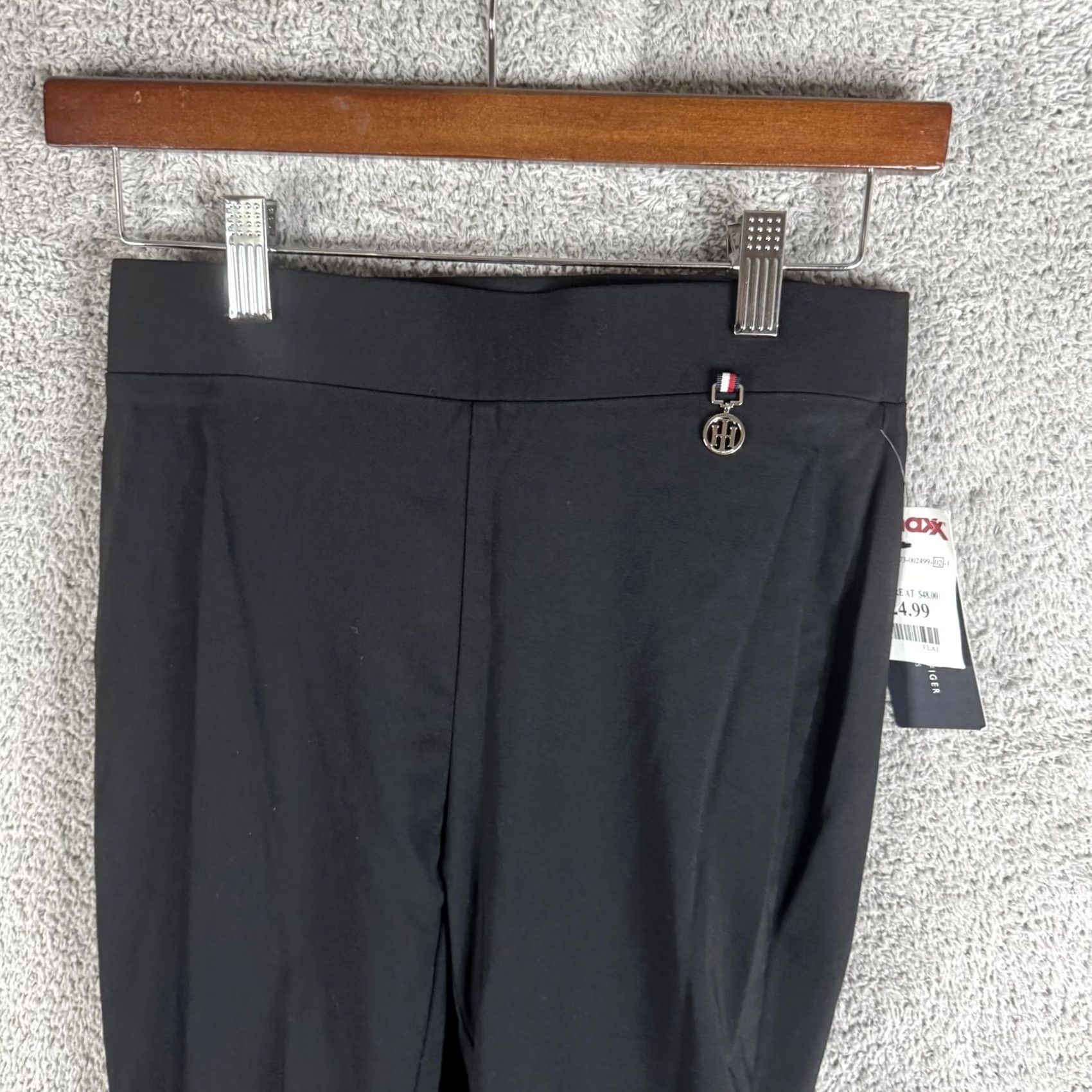 Tommy Hilfiger Tommy Hilfiger Suit Pants Womens 4 Black Slim Stretch Tailored Workwear Office Pants Suit Size 27" / US 4 / IT 40 - 2 Thumbnail