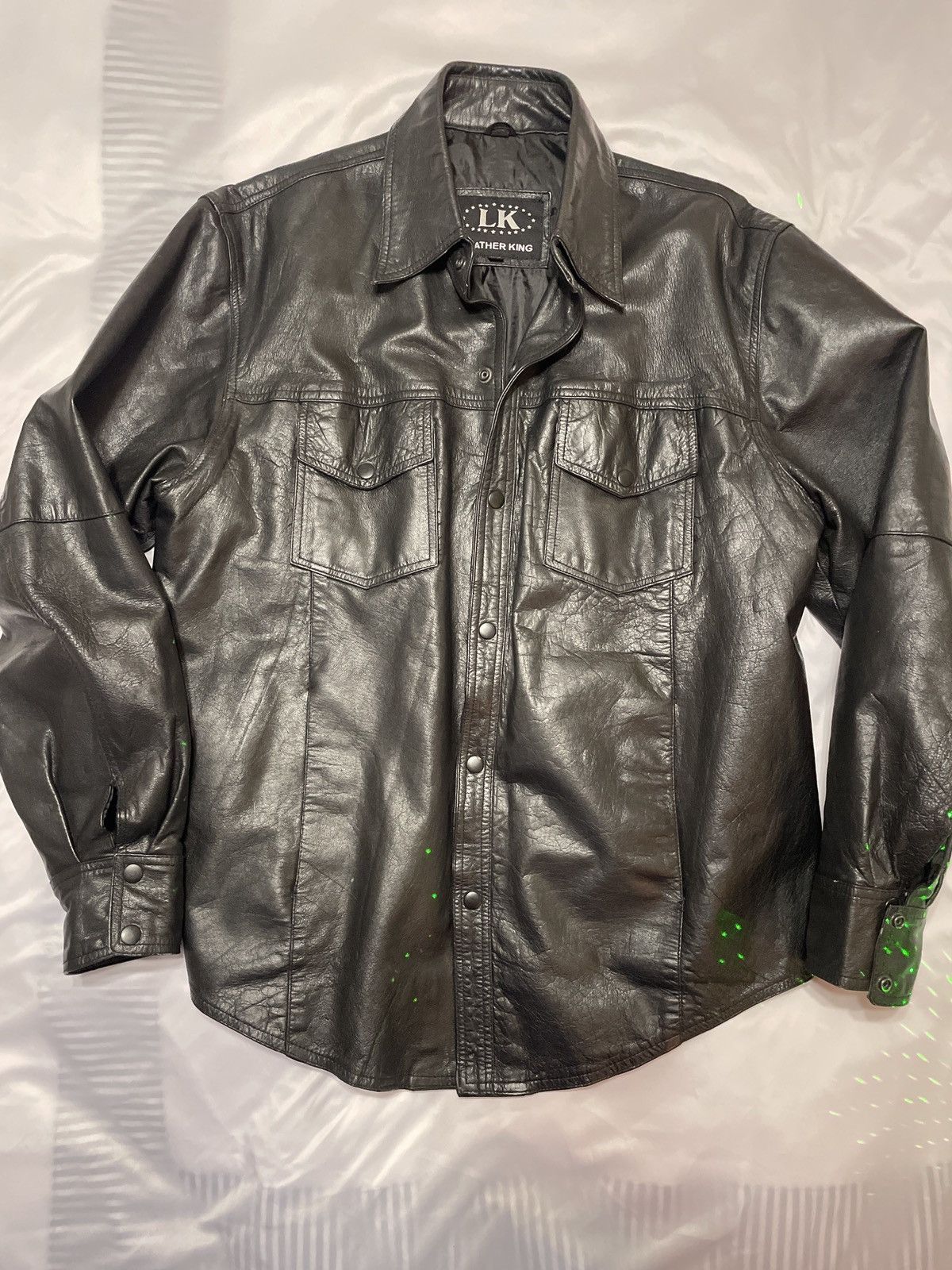 Other Vintage Leather King western shirt style jacket click snaps Size US XXL / EU 58 / 5 - 1 Thumbnail
