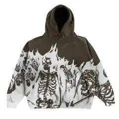 Japanese Brand Designer Streetwear Skeleton Graphic Hoodie Punk Gothic Size US M / EU 48-50 / 2 - 2 Thumbnail