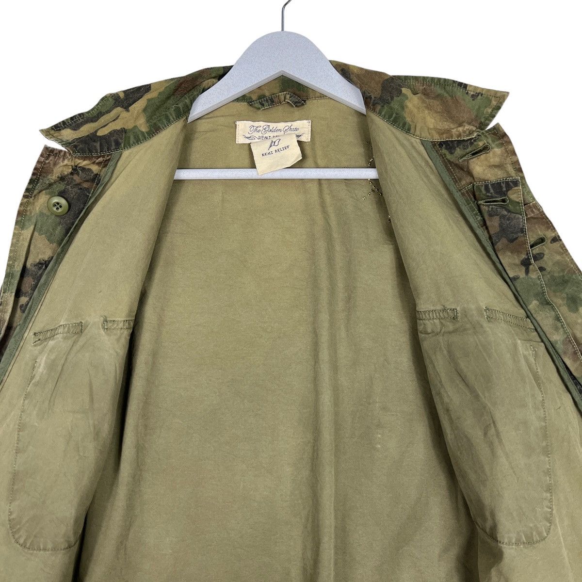 Remi Relief 🔥 REMI RELIEF FATIQUE JUNGLE MILITARY JACKET MADE IN JAPAN Size US M / EU 48-50 / 2 - 13 Thumbnail