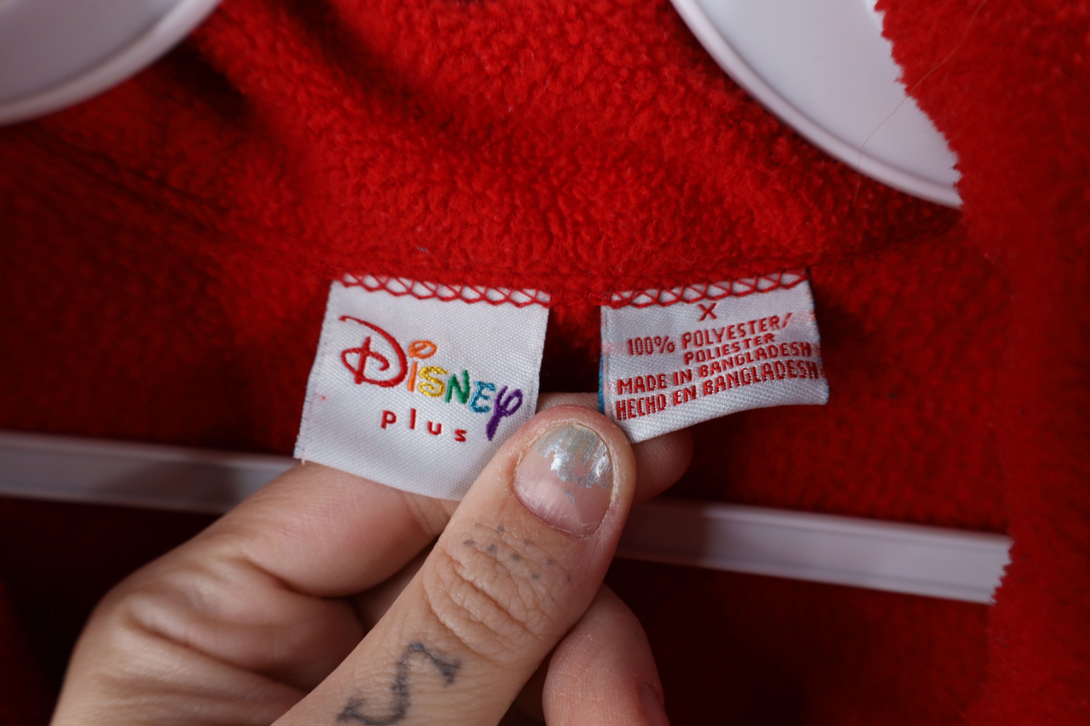 Disney × Vintage Vintage Disney Snowflake Mickey Mouse Fleece Sweater Size XL / US 12-14 / IT 48-50 - 9 Thumbnail