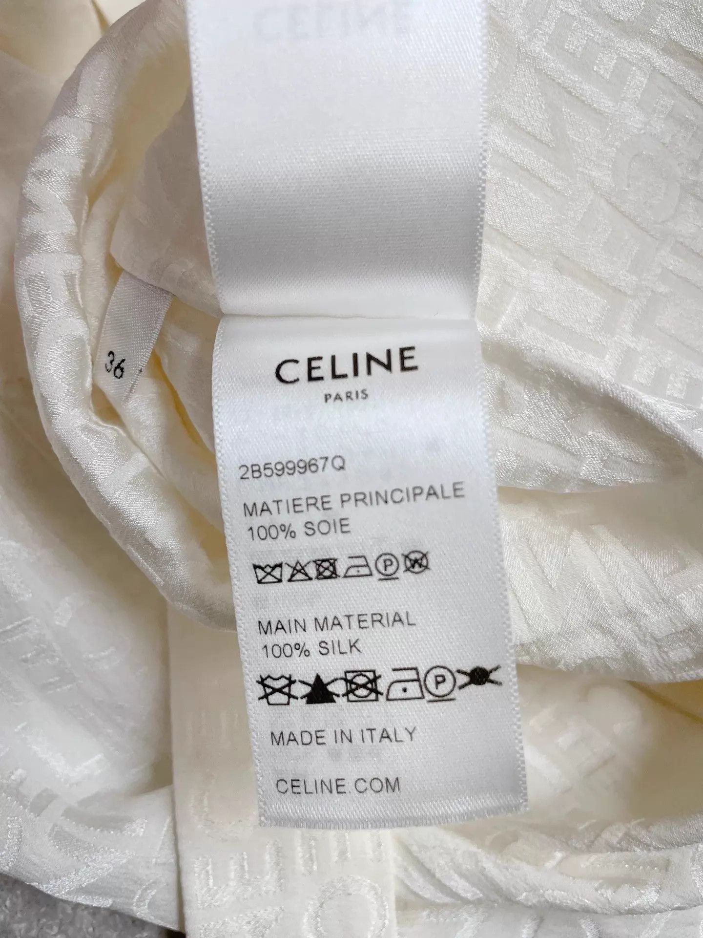 Celine Celine Silk Jacquard Shirt 36 Pre-owned Size XS / US 0-2 / IT 36-38 - 5 Thumbnail