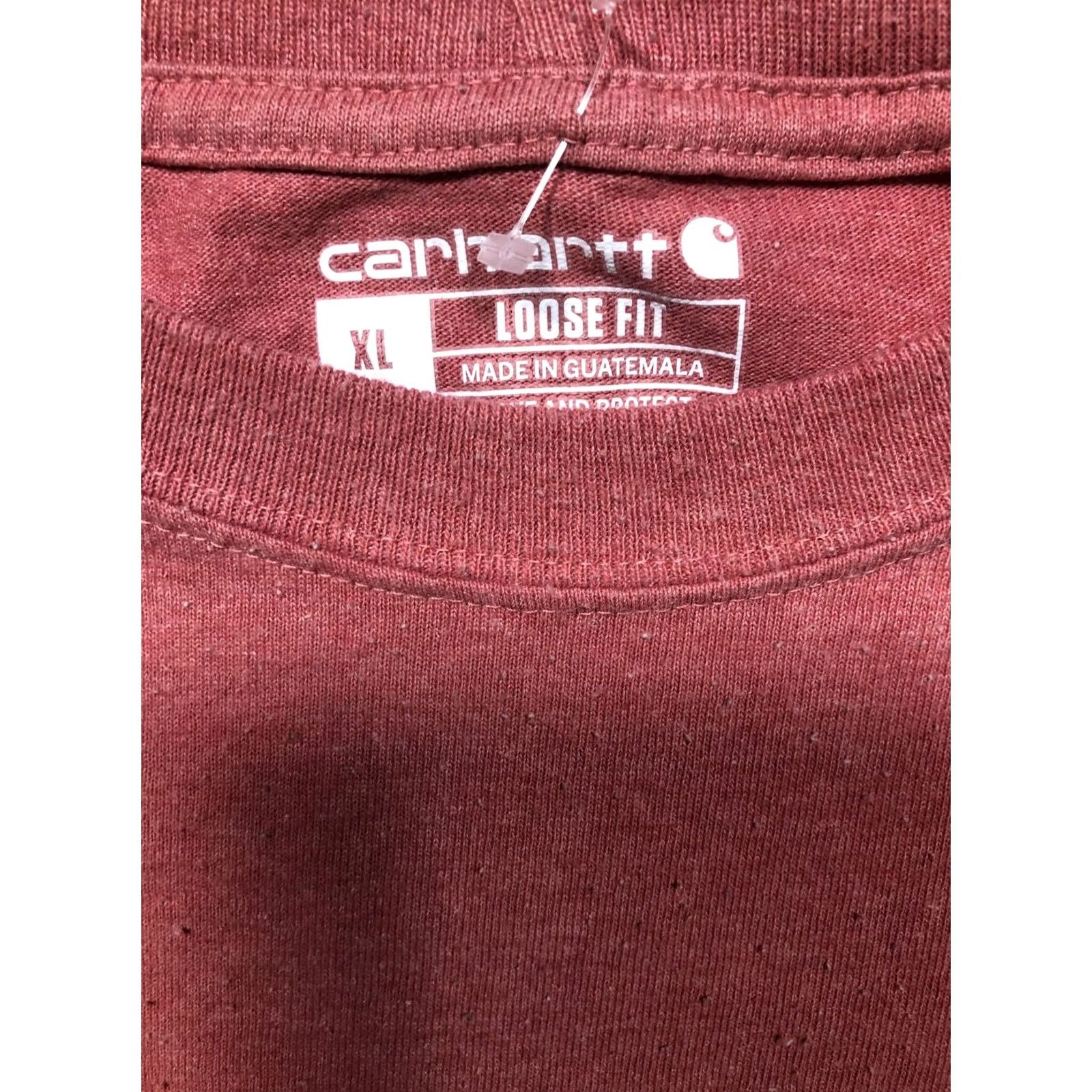 Carhartt Carhartt Shirt Mens XL Red Long Sleeve Loose Fit Logo Sleeve Workwear Tee Size US XL / EU 56 / 4 - 6 Thumbnail