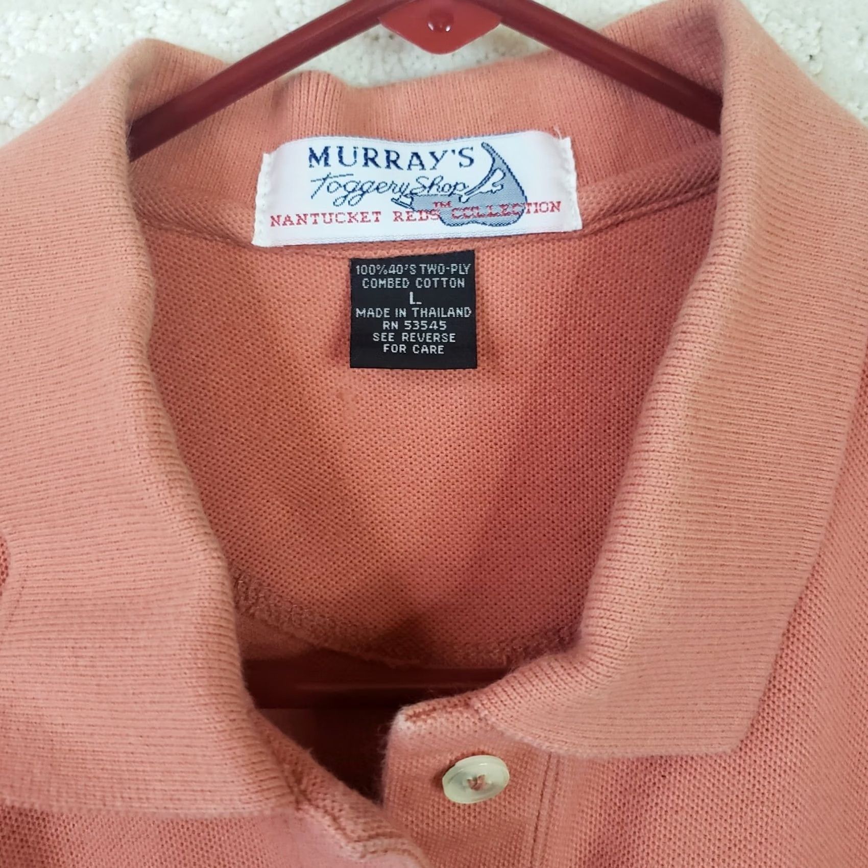 Tommy Bahama Tommy Bahama Polo Shirt Orange Men’s Short Sleeve Collared Golf Knit Cotton Spandex Embroidered Size L Regular Size L / US 10 / IT 46 - 5 Thumbnail