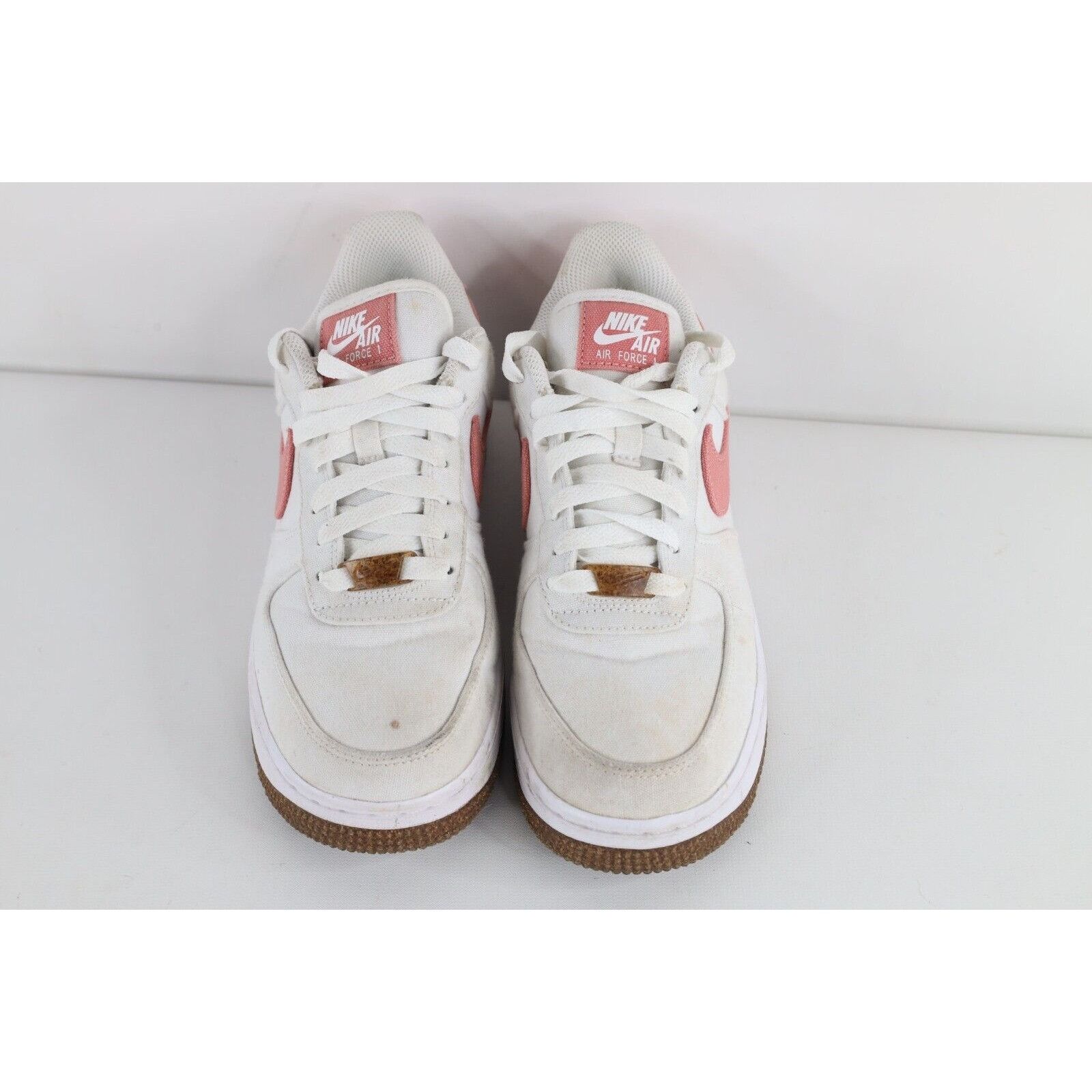 Nike Nike Air Force 1 Distressed Spell Out Catechu Canvas Shoes Size US 7 / IT 37 - 2 Thumbnail