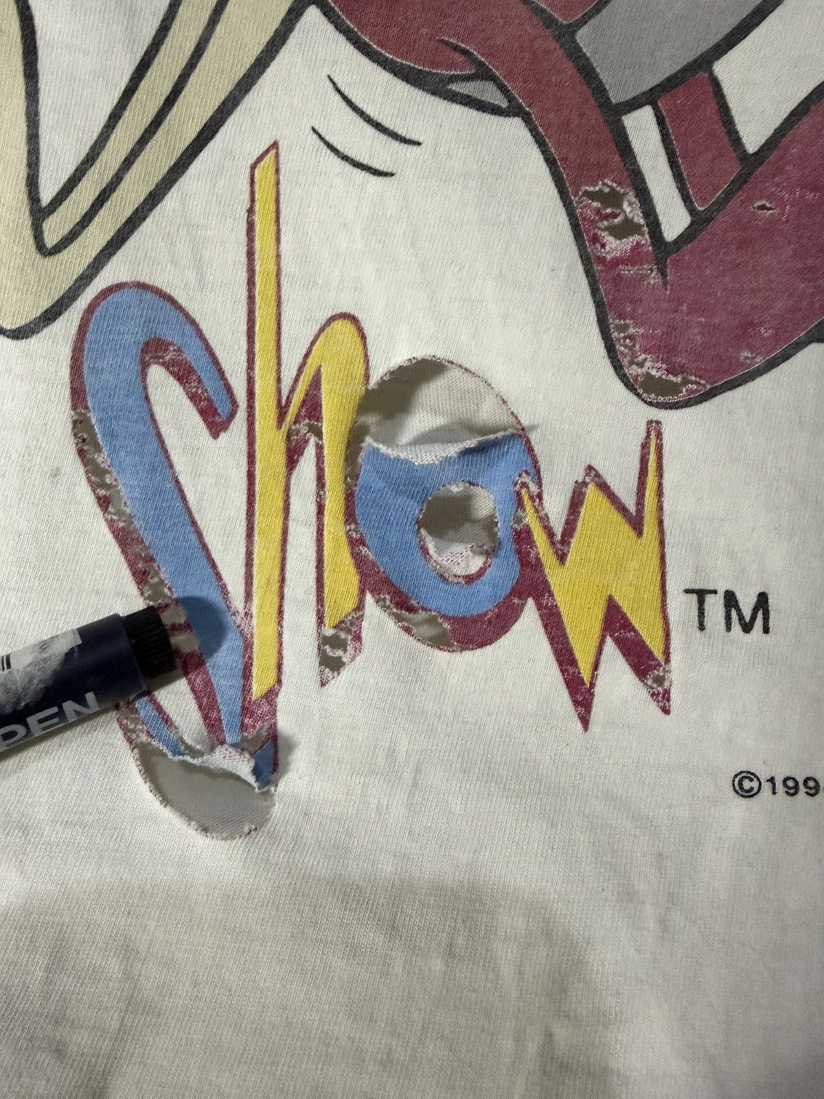 Nickelodeon Vintage 1984 Ren & Stimpy Show Nickelodeon Tee Size US L / EU 52-54 / 3 - 3 Thumbnail