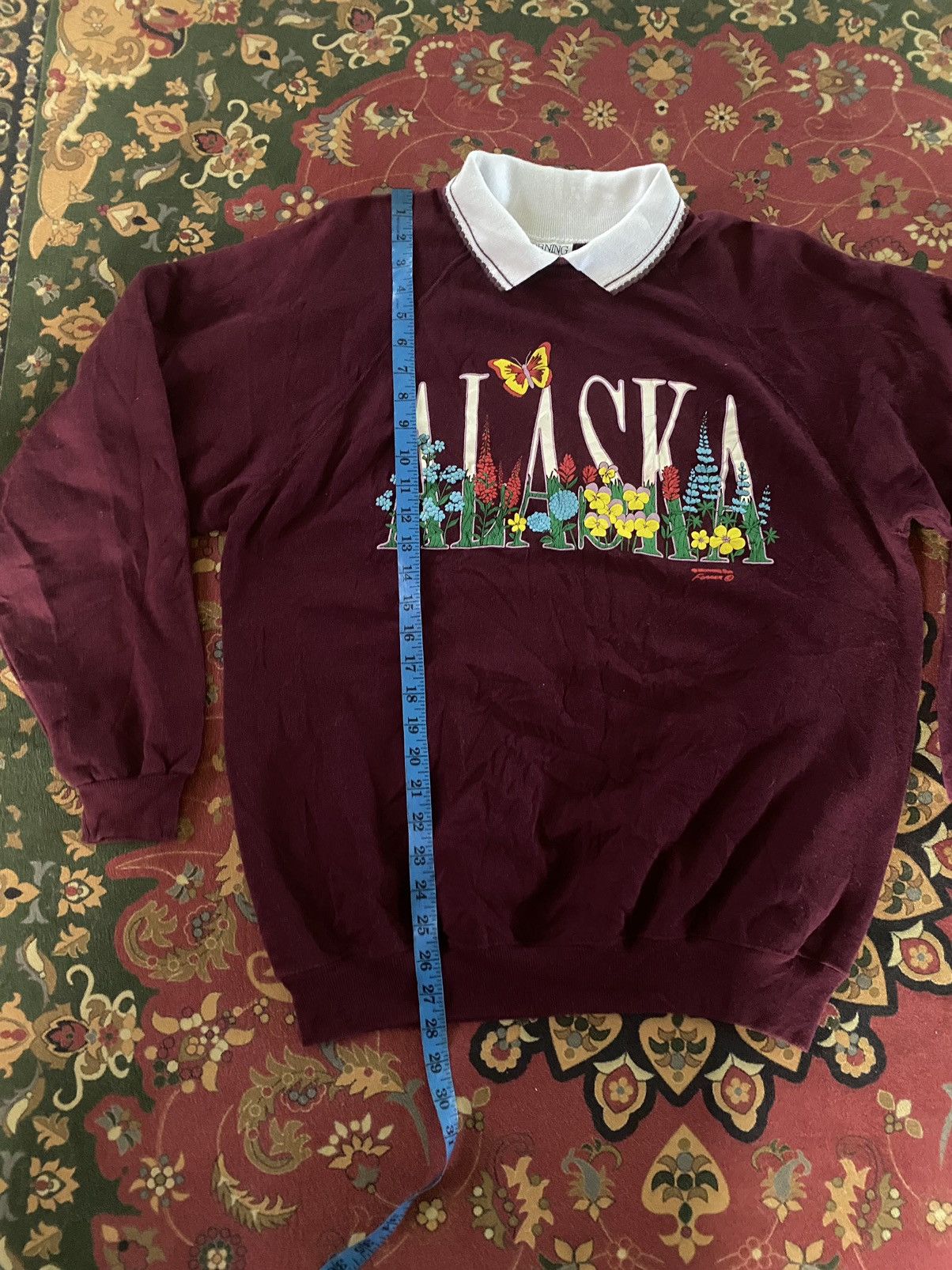 Hanes 🔥RARE🔥Vintage Sweatshirt Morning Sun Floral Size US XL / EU 56 / 4 - 9 Thumbnail