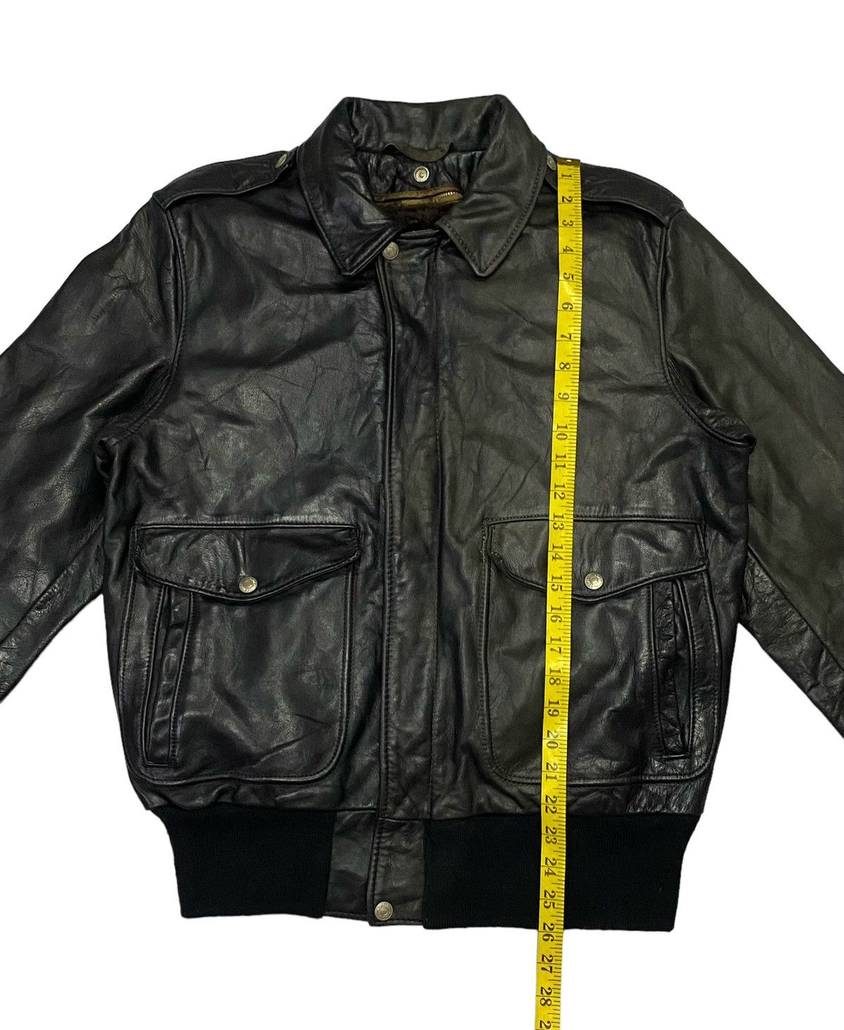 Schott Vintage Schott Leather A-2 Bomber Jacket Size US M / EU 48-50 / 2 - 5 Thumbnail