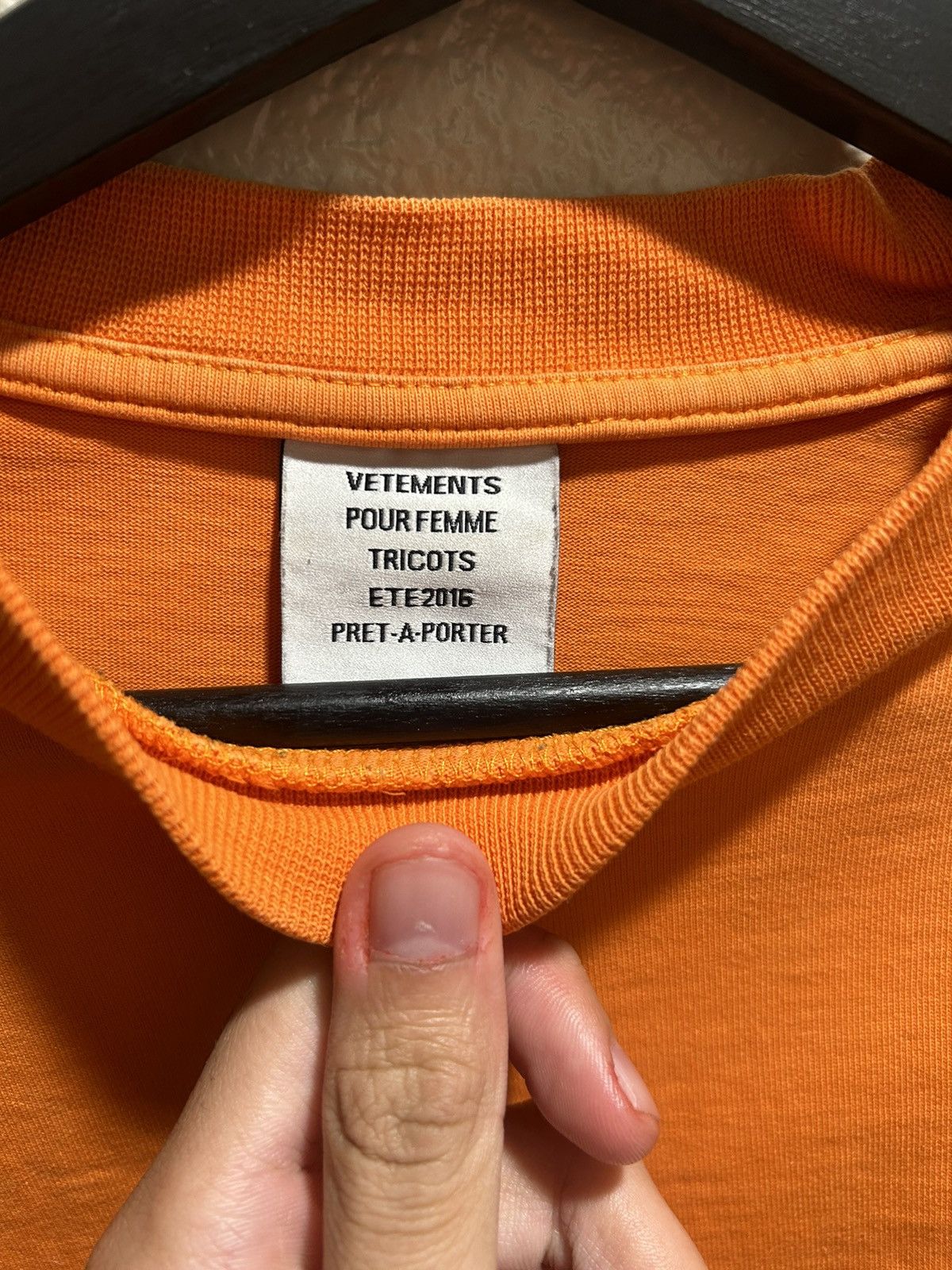Vetements VETEMENTS ss16 gothic logo oversized long sleeve Size US S / EU 44-46 / 1 - 2 Thumbnail