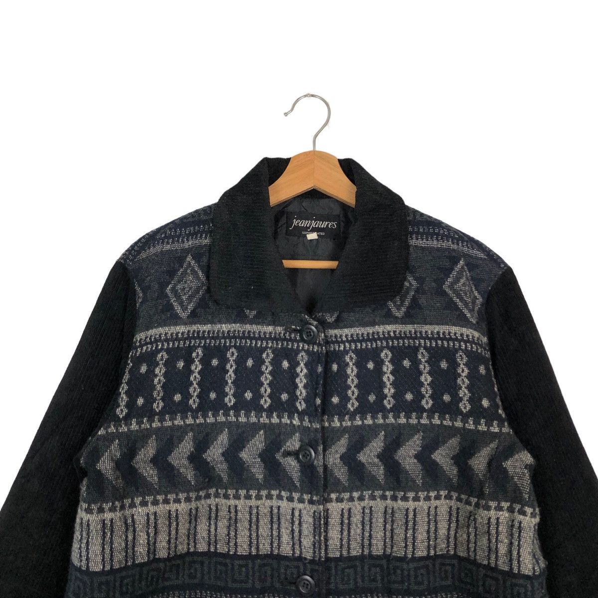 Japanese Brand 🔥VINTAGE CASUAL JACKET WOOL NAVAJO AZTEC DESIGN JEANJAURES Size US M / EU 48-50 / 2 - 2 Thumbnail