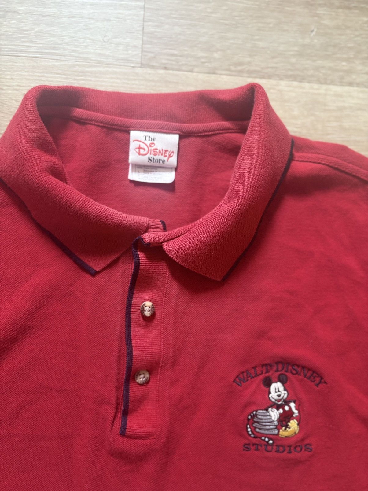 Disney Vintage 90’s Red Disney Polo Size US L / EU 52-54 / 3 - 4 Thumbnail
