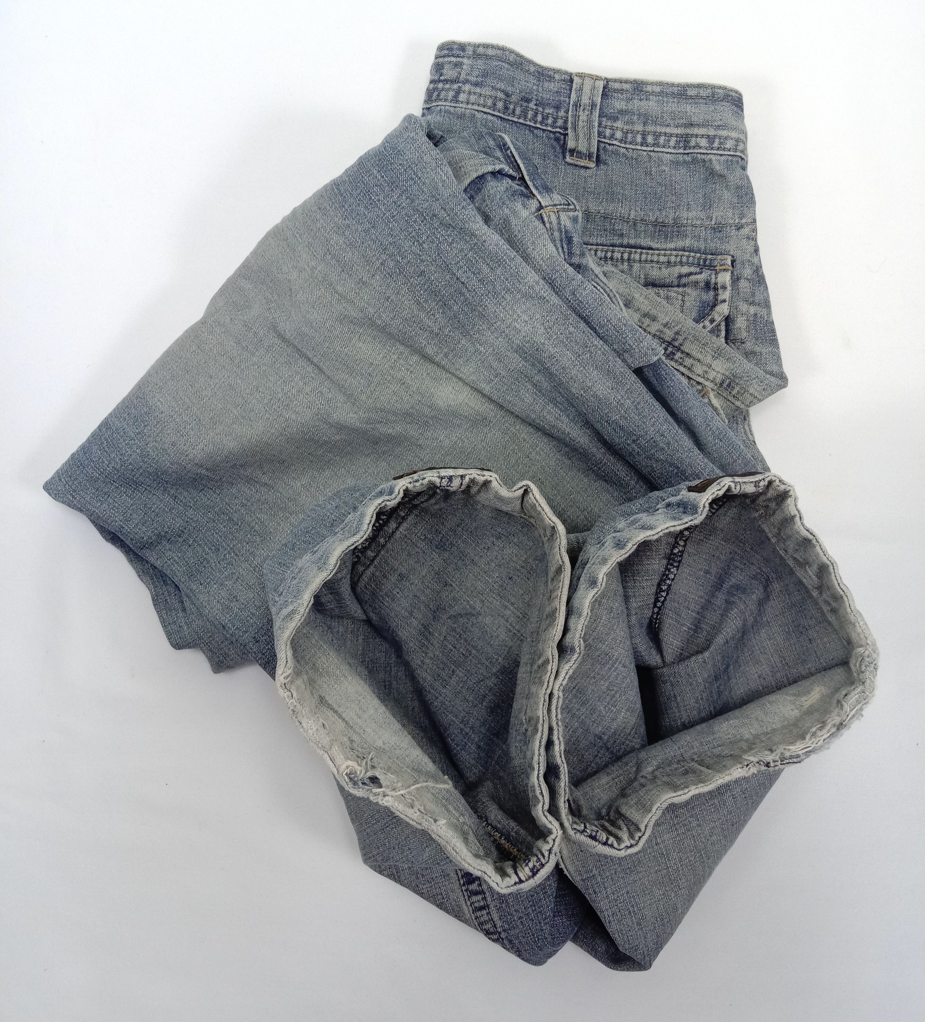 Japanese Brand Baggy Jeans Vintage Japanese Multi Pocket Wide Denim Size US 31 - 18 Thumbnail