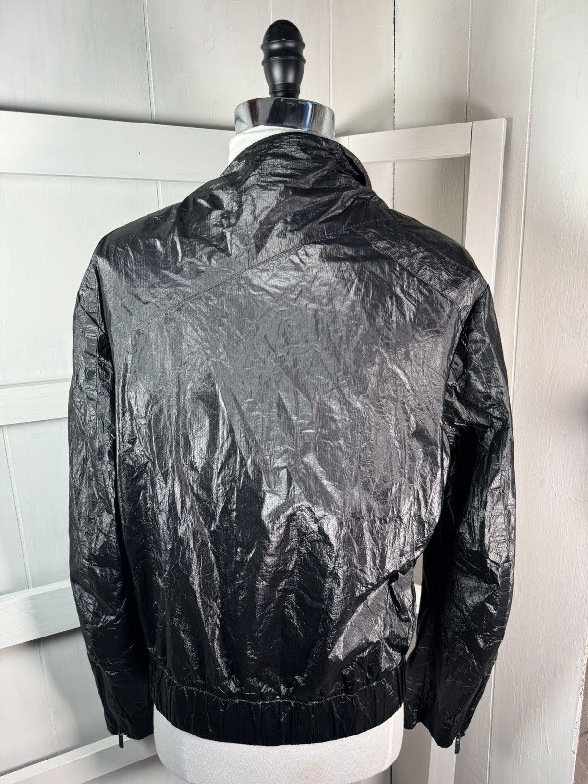 Hussein Chalayan × Puma Puma x Hussein Chalayan Black Asymmetrical Zip Windbreaker Size L / US 10 / IT 46 - 3 Thumbnail