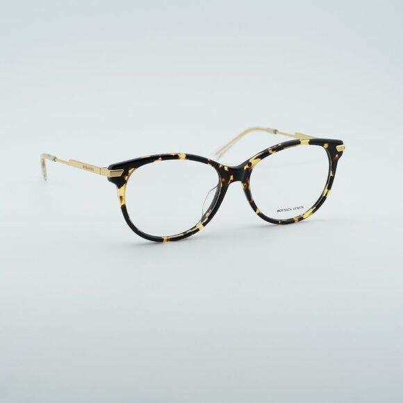 Bottega Veneta Bottega Veneta BV1039O 002 Eyeglasses Havana/Gold 53mm Oval Size ONE SIZE - 6 Thumbnail