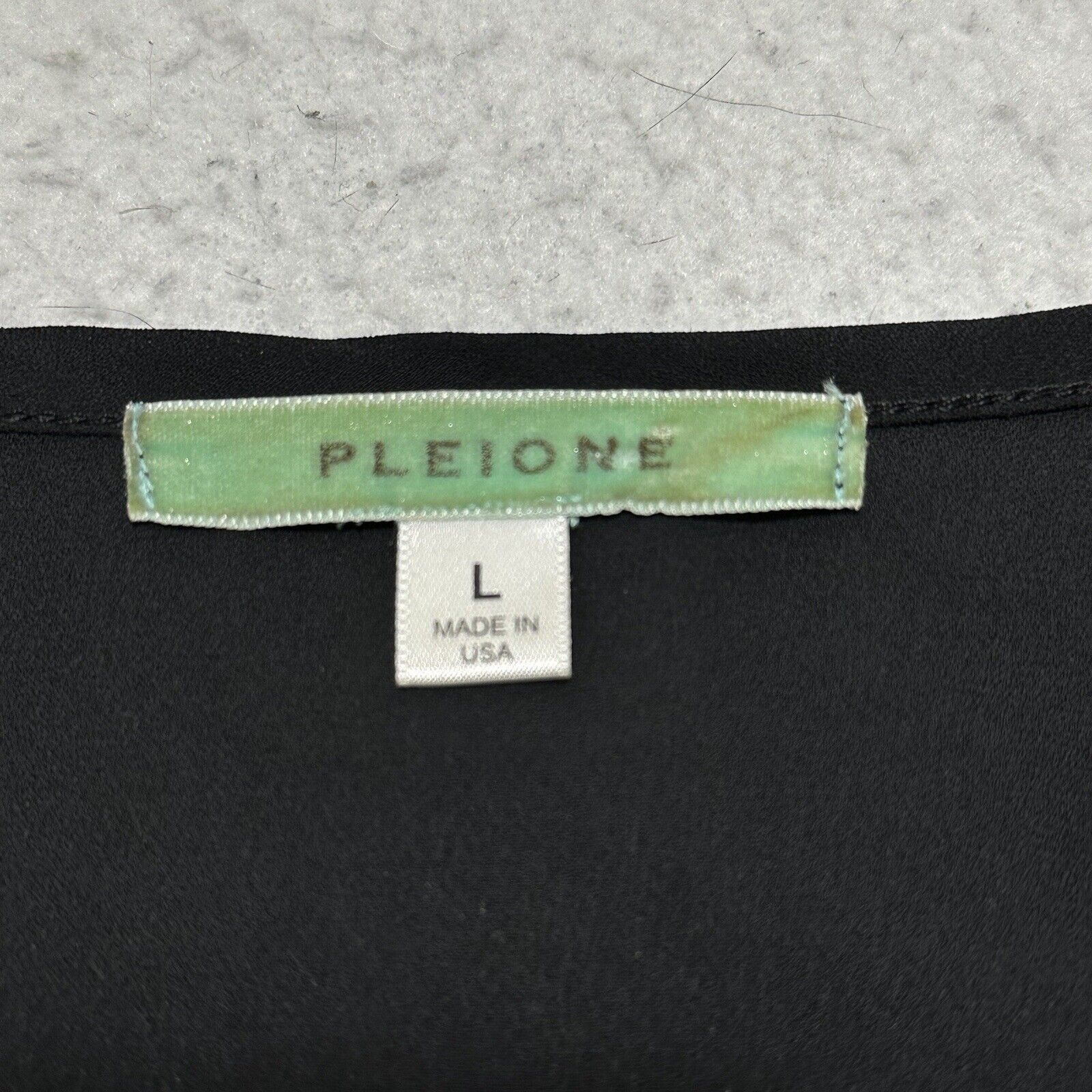 Other Pleione Large Lightweight T Shirt Blouse Mesh Sleeves Black Size L / US 10 / IT 46 - 3 Thumbnail
