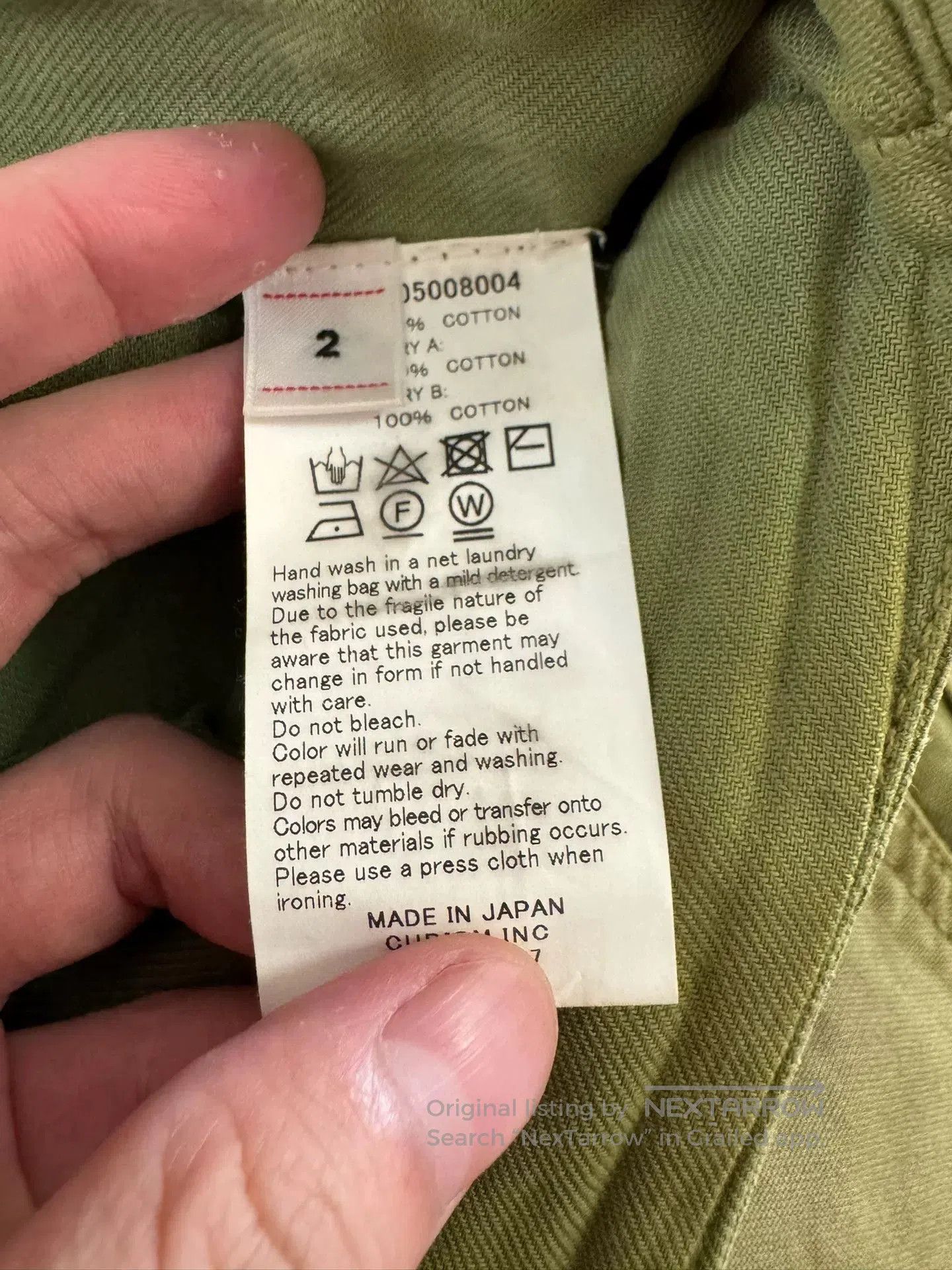 Visvim visvim gifford pants in distressed green. Size US 32 / EU 48 - 7 Thumbnail