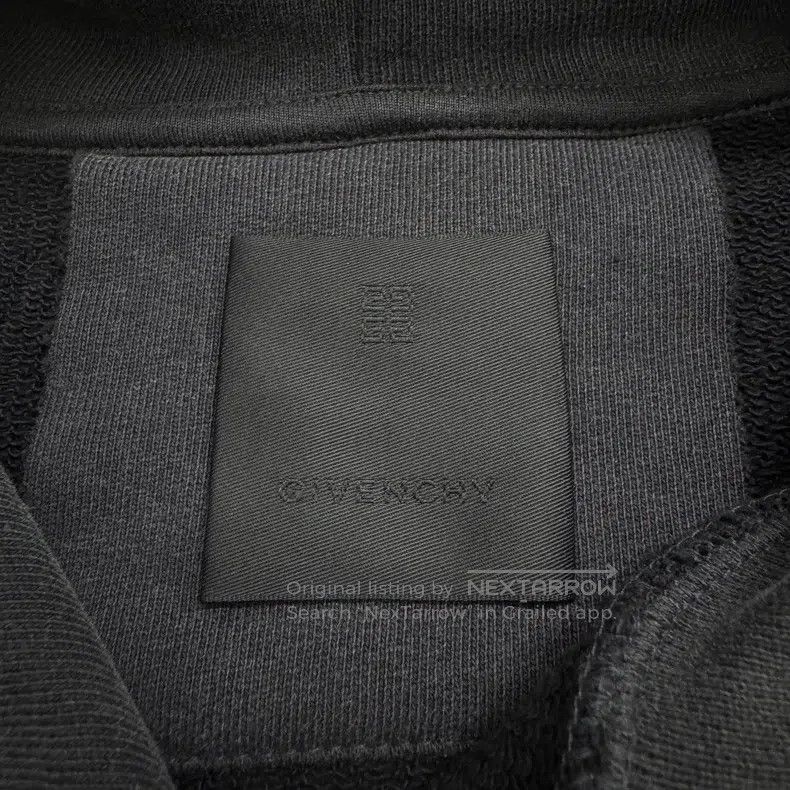 Givenchy Givenchy Washed Distressed Velvet Letter Hoodie Size US XL / EU 56 / 4 - 2 Thumbnail