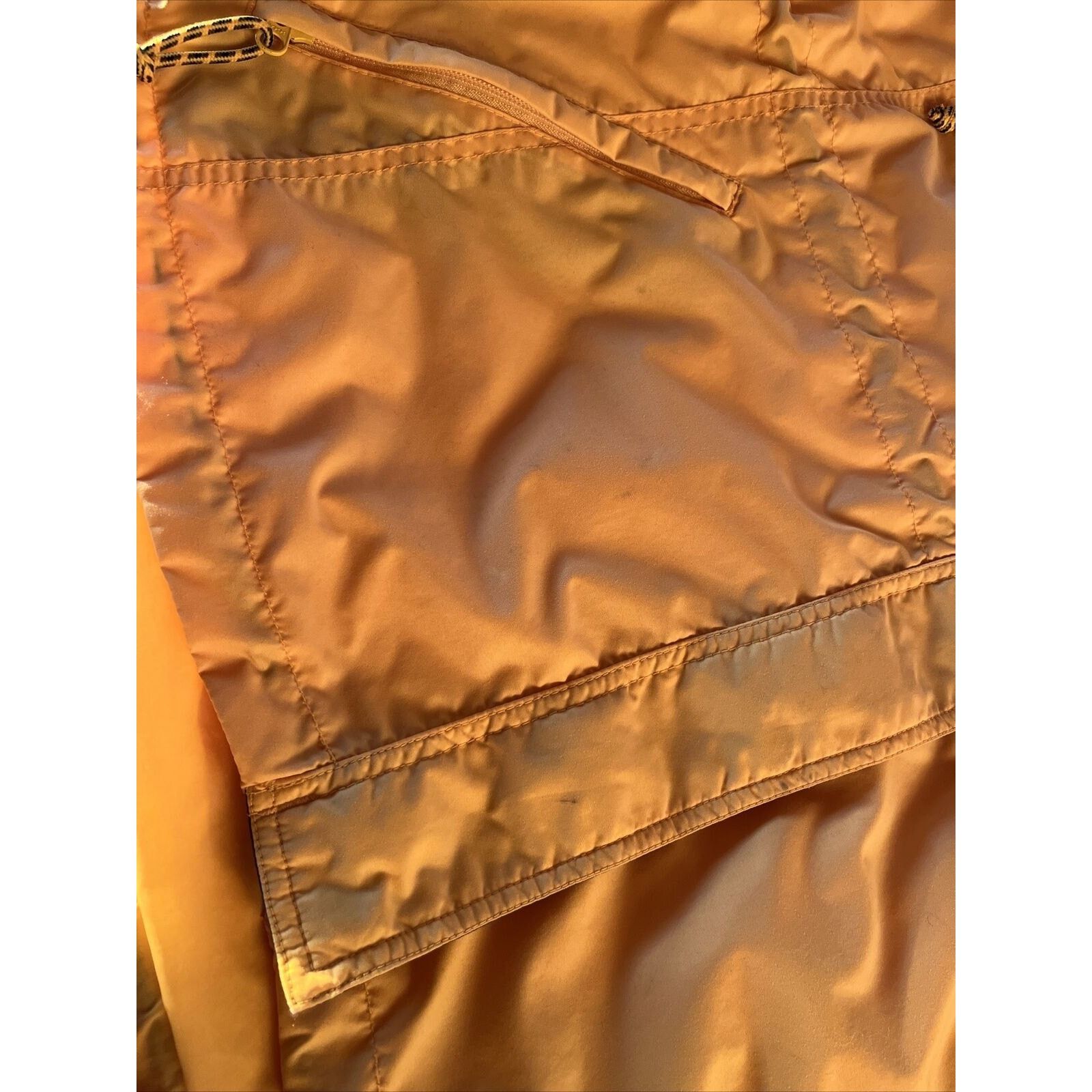 Columbia Columbia Womens L Yellow LS Polyester Nylon Hooded Rain Coat Size L / US 10 / IT 46 - 6 Thumbnail