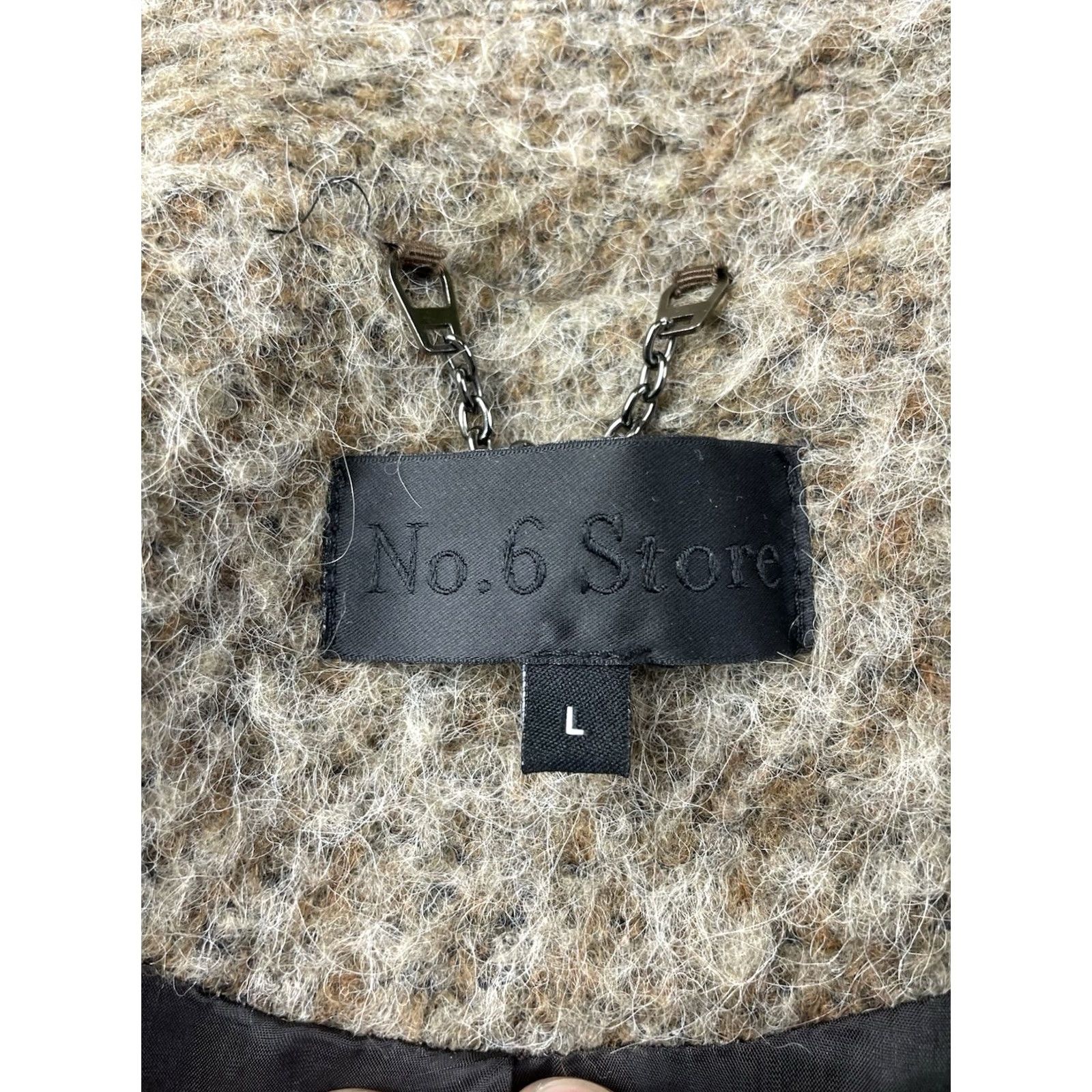 Vintage No.6 Store New York Wilson Jacket Oat Womens L Shacket Wool Snap Jackets Womens L Oat No.6Style Art Designer Vintage No Size L / US 10 / IT 46 - 3 Thumbnail