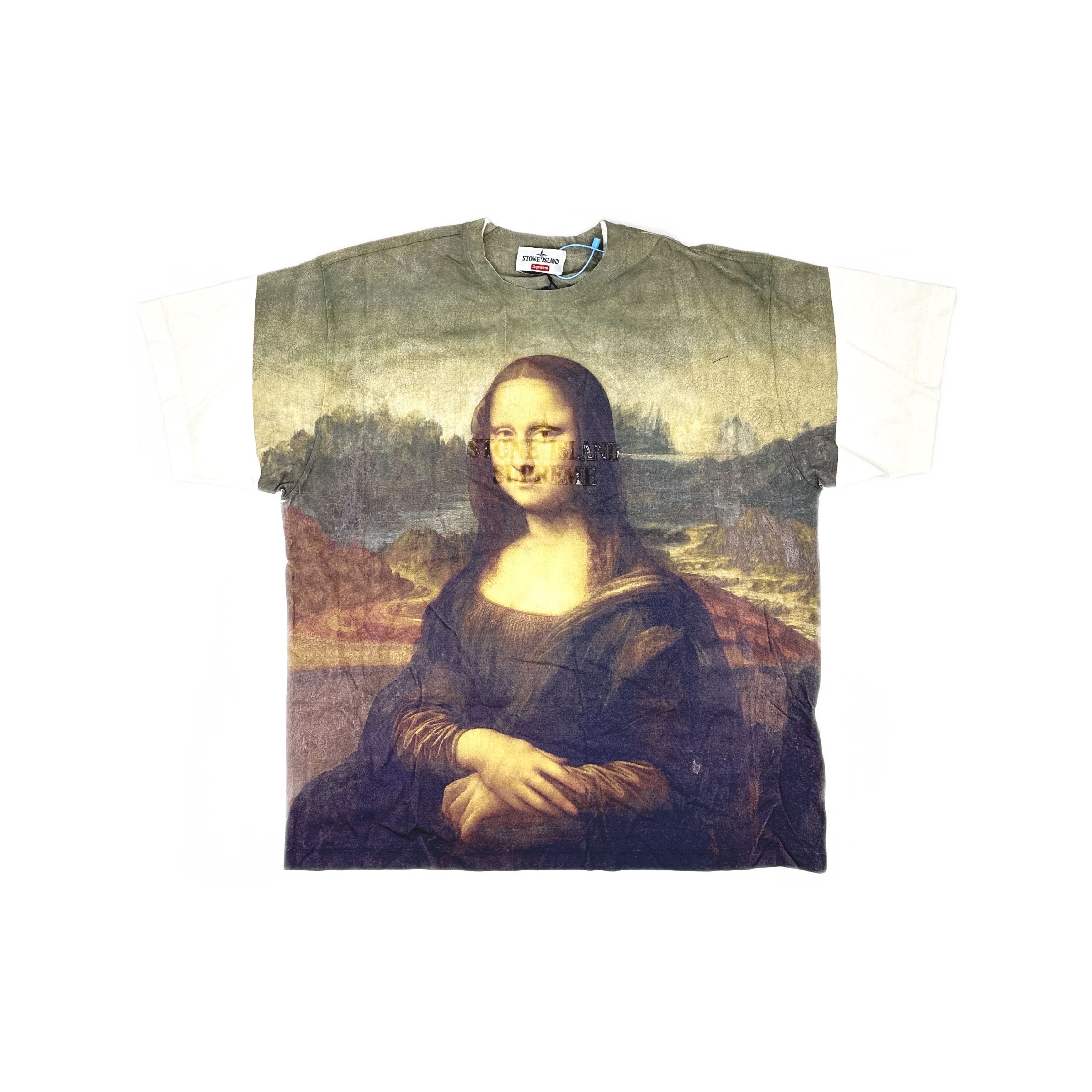 Stone Island × Supreme Mona Lisa Print T-Shirt | Grailed