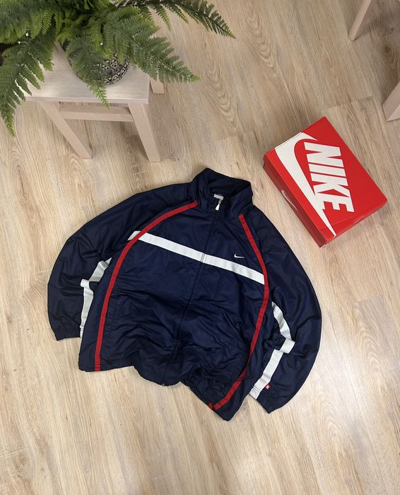 Nike 90s Vintage Nike Nylon Jacket Swoosh Logo Rare | Grailed