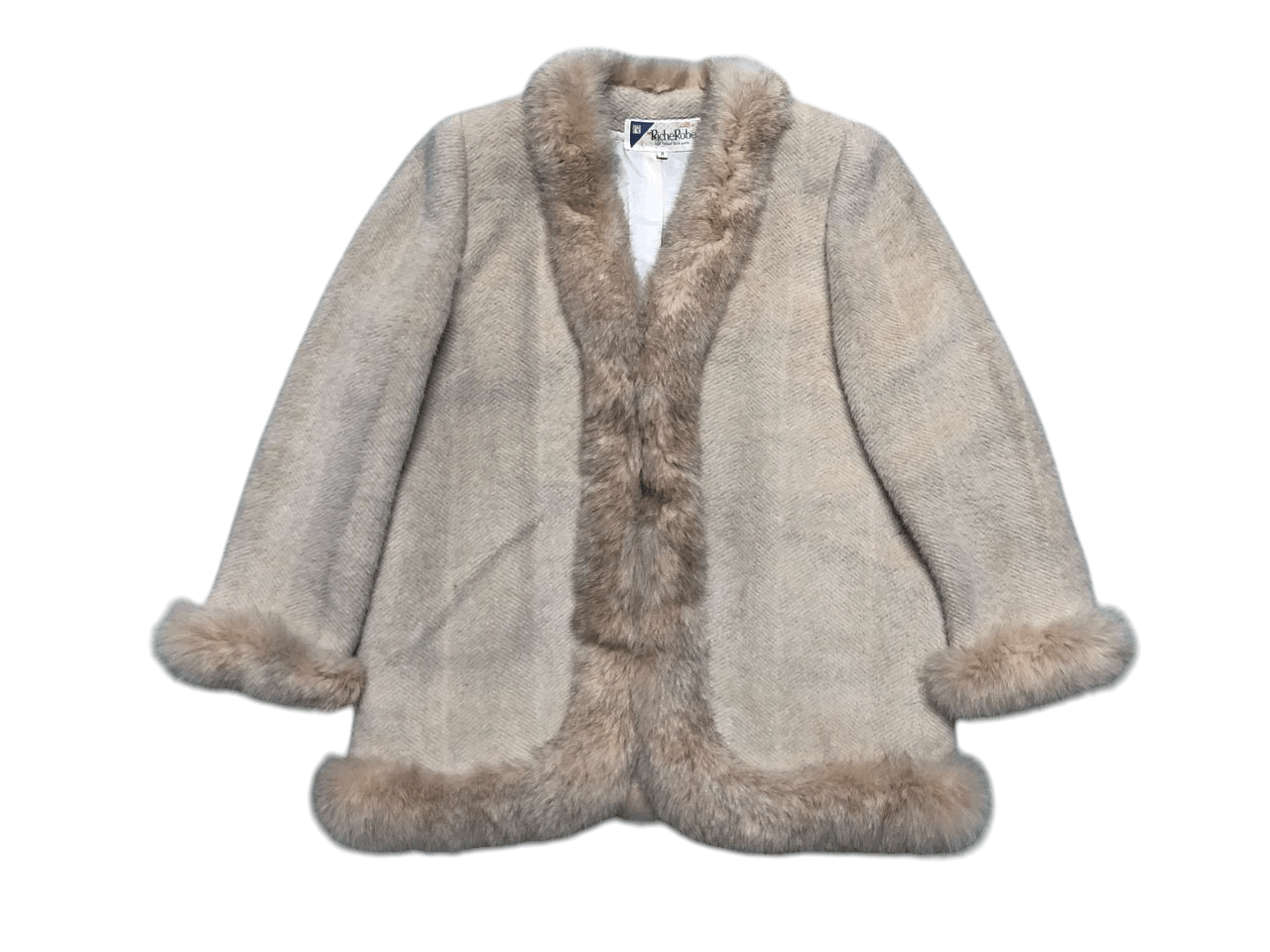 Japanese Brand VINTAGE RICHEROBE WOOL FUR COAT RARE DESIGNER Size M / US 6-8 / IT 42-44 - 1 Thumbnail