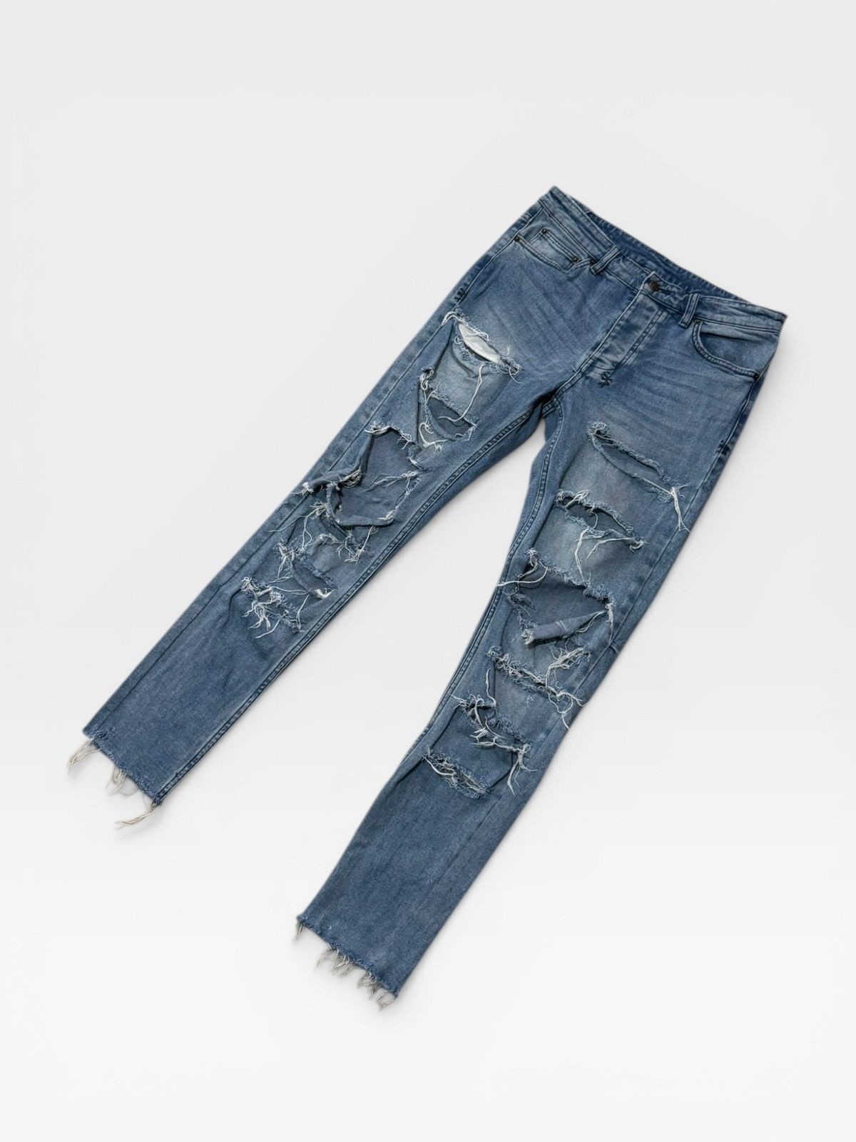 Ksubi Ksubi Distressed Denim Jeans Size US 32 / EU 48 - 3 Thumbnail