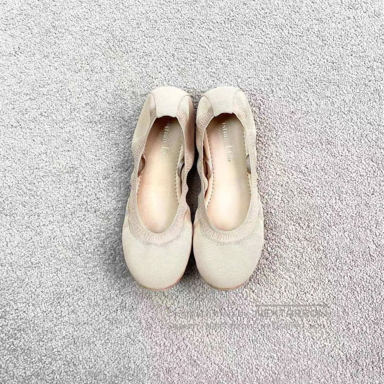 Dior Dior Embroidered logo ballet shoes| Size US 4.5 / IT 34.5 - 3 Thumbnail