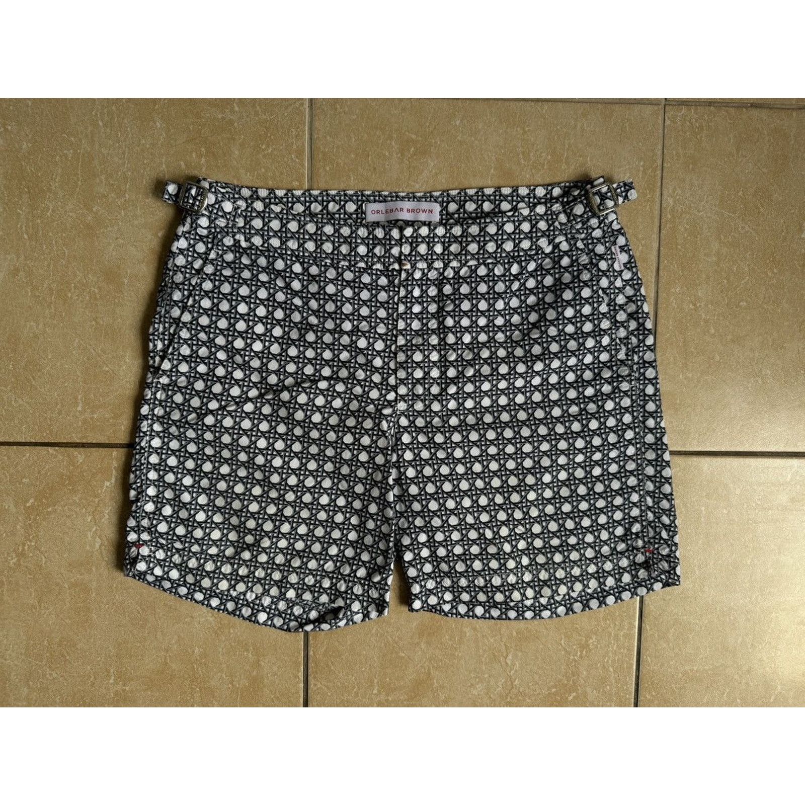 Orlebar Brown Orlebar Brown Bulldog Geometric Swim Shorts Size US 30 / EU 46 - 1 Thumbnail