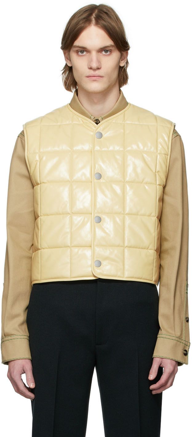 Bottega Veneta Yellow Padded Gilet Vest Size US S / EU 44-46 / 1 - 1 Thumbnail