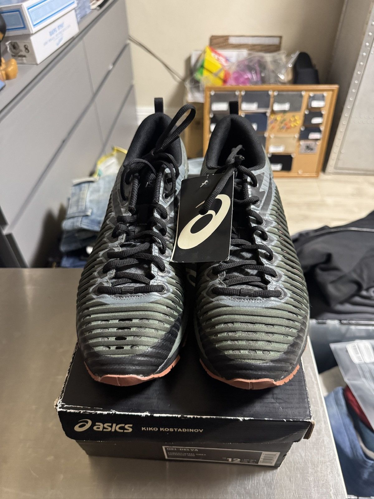 Asics × Kiko Kostadinov 2018 Kiko Kostadinov Asics Gel Delva 1 Forest Green Size 12 Size US 12 / EU 45 - 3 Thumbnail