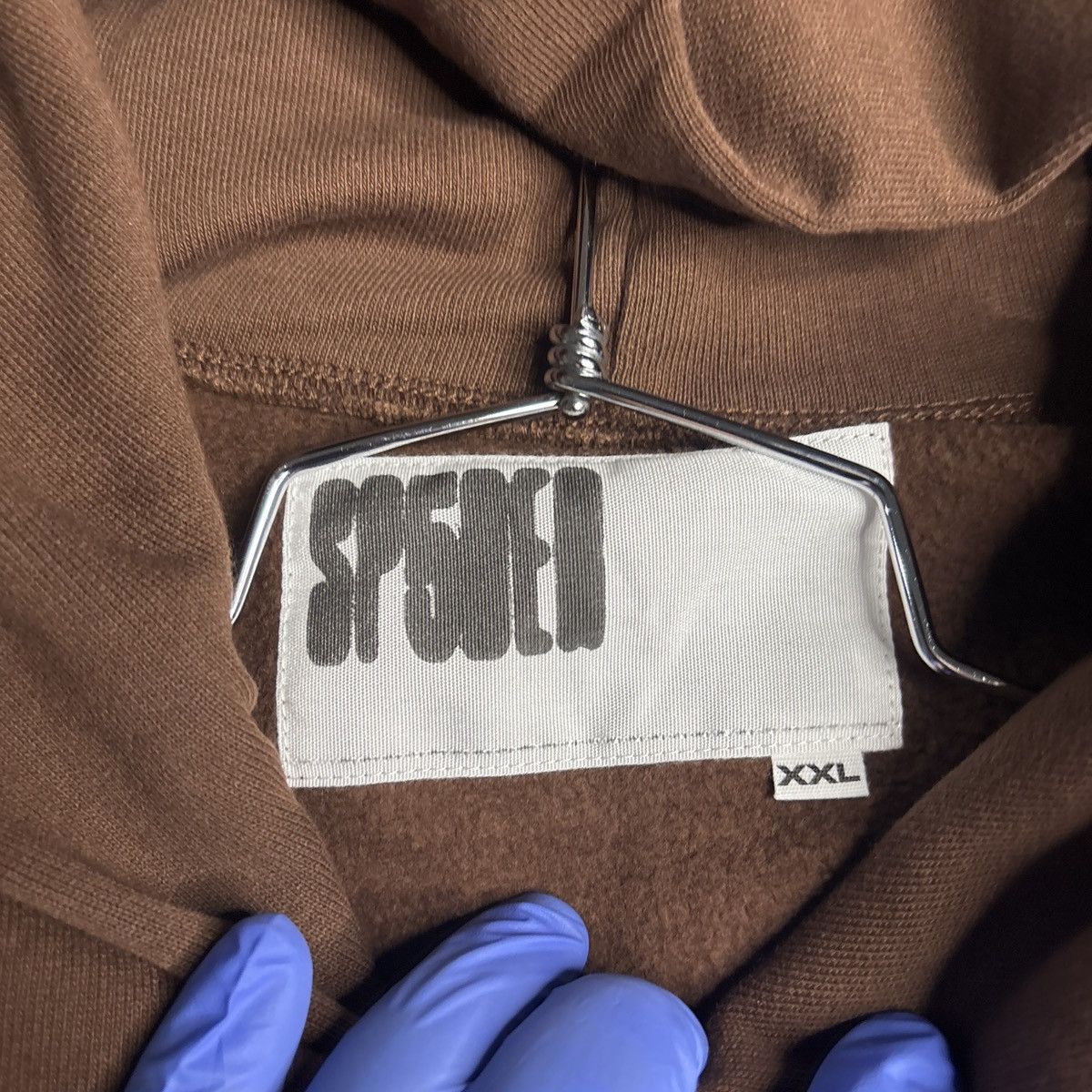 Sp5der Sp5der beluga hoodie brown Size US XXL / EU 58 / 5 - 5 Thumbnail