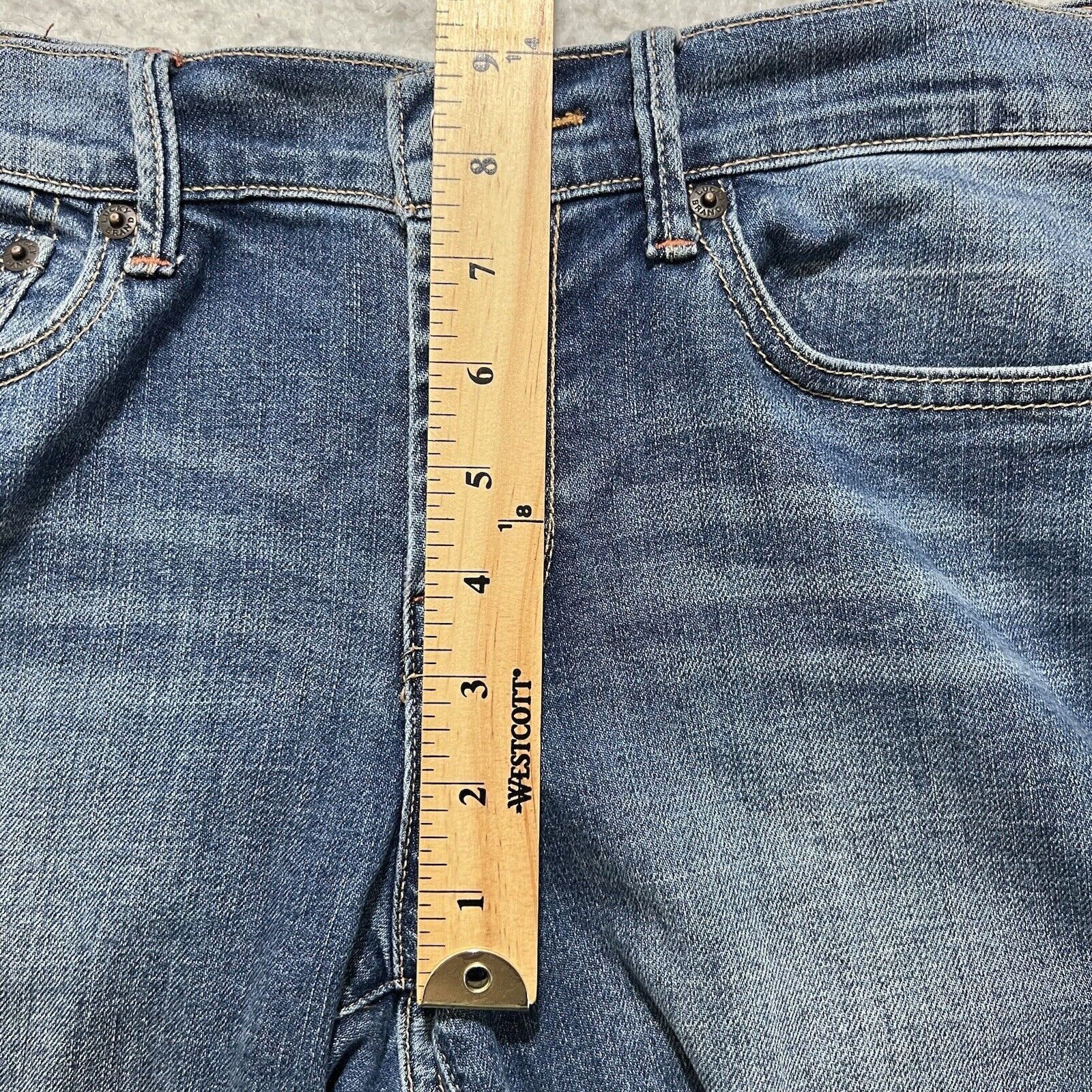 Lucky Brand Lucky Brand 8/29 Straight Leg Distressed Blue Jeans Size 30" / US 8 / IT 44 - 10 Thumbnail