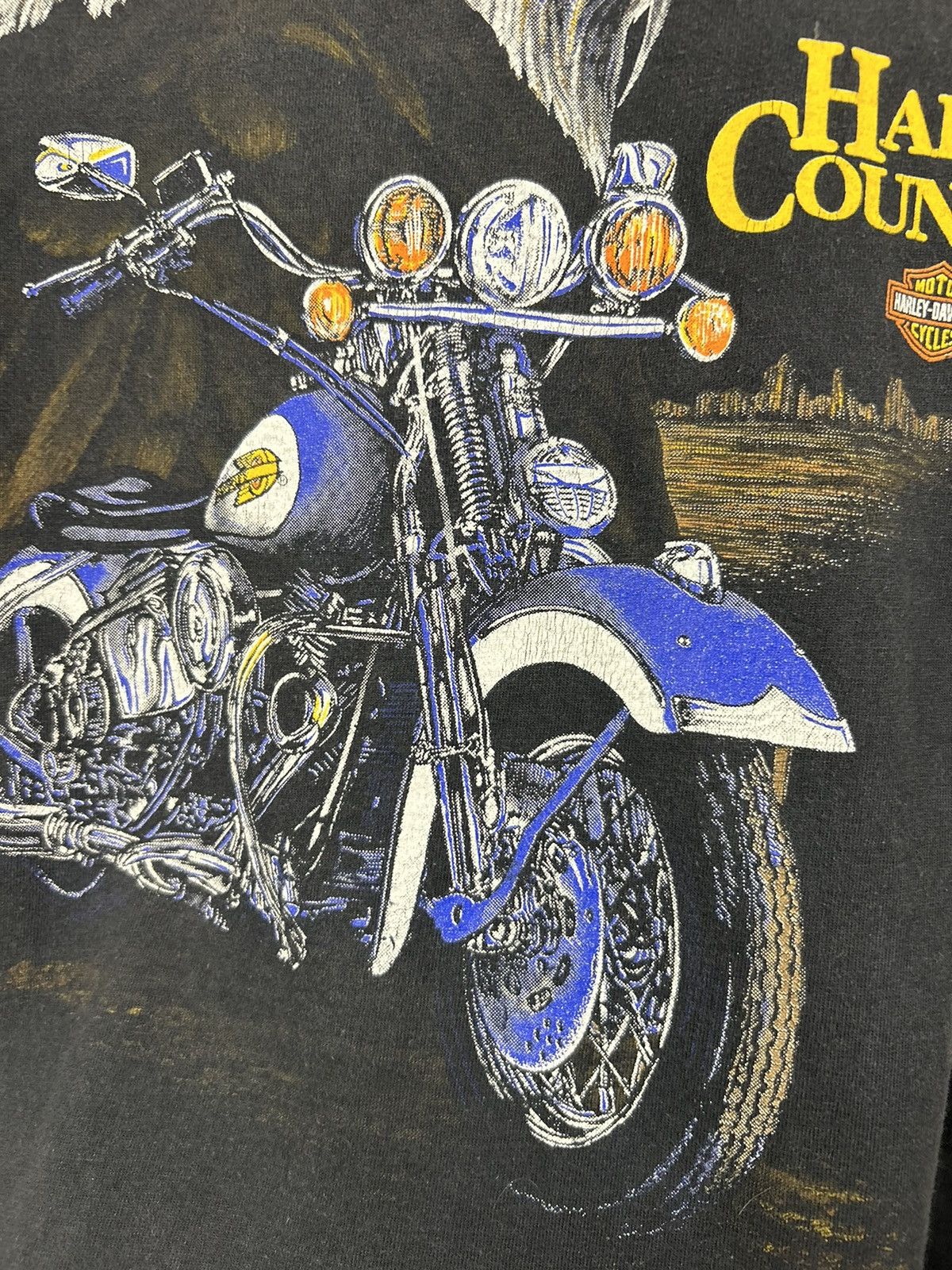 Harley Davidson VTG 90s Harley Davidson Daytona Beach Eagle Biker T shirt Size US M / EU 48-50 / 2 - 10 Thumbnail