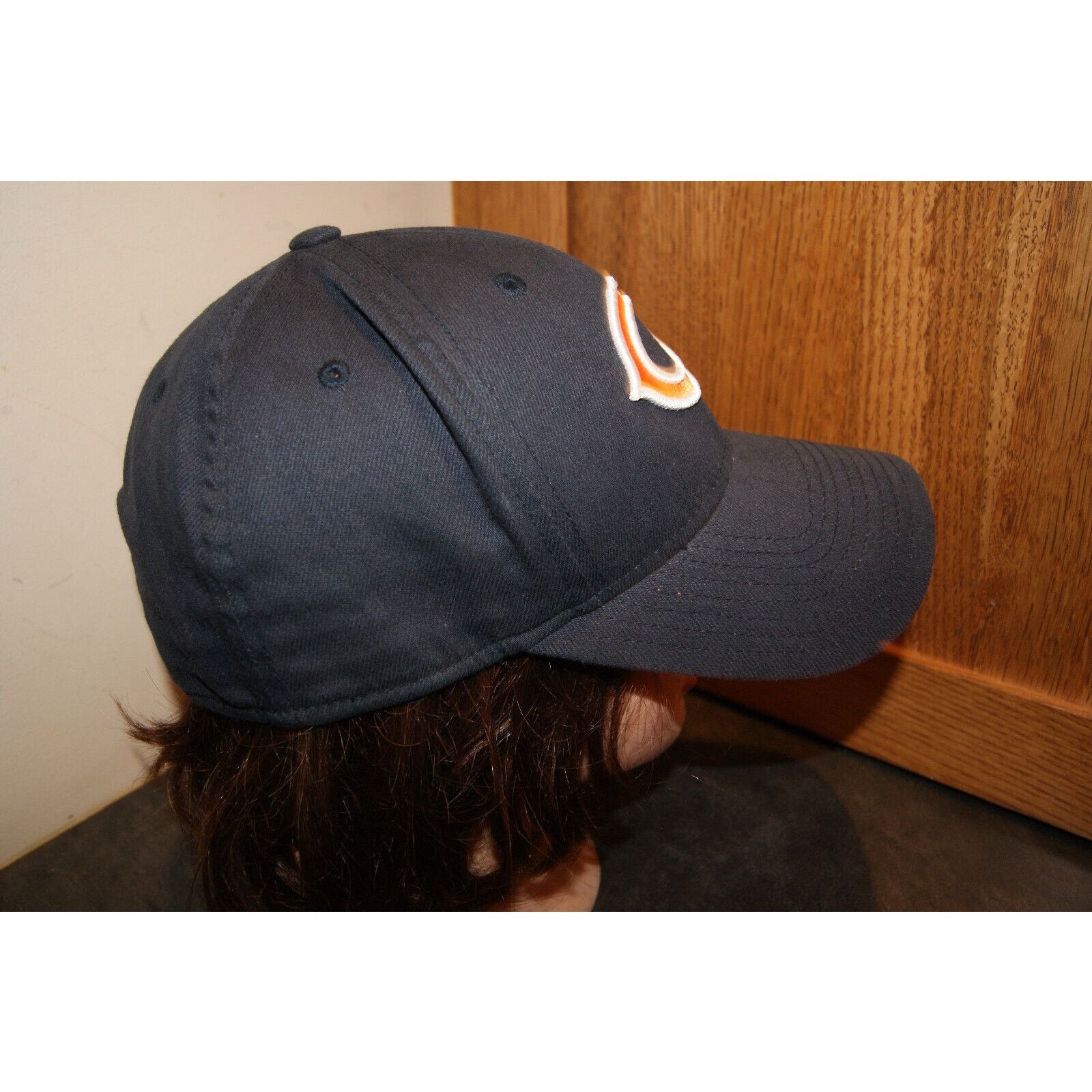 Reebok Chicago Bears Fitted OSFA Gray Blue Reebok Hat Cap Select Size ONE SIZE - 5 Thumbnail