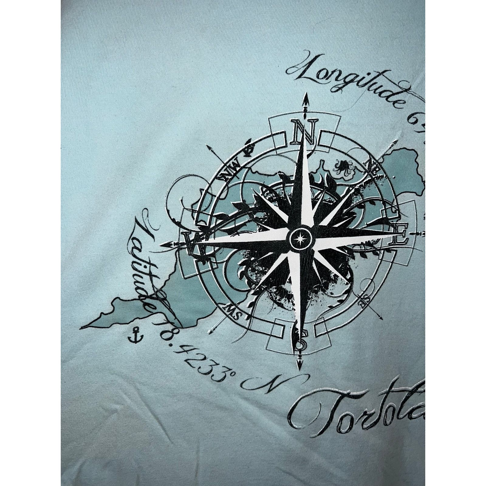 Vintage Vintage Tortola Shirt US Vintage Longitude Latitude Map Tee Size US M / EU 48-50 / 2 - 3 Thumbnail