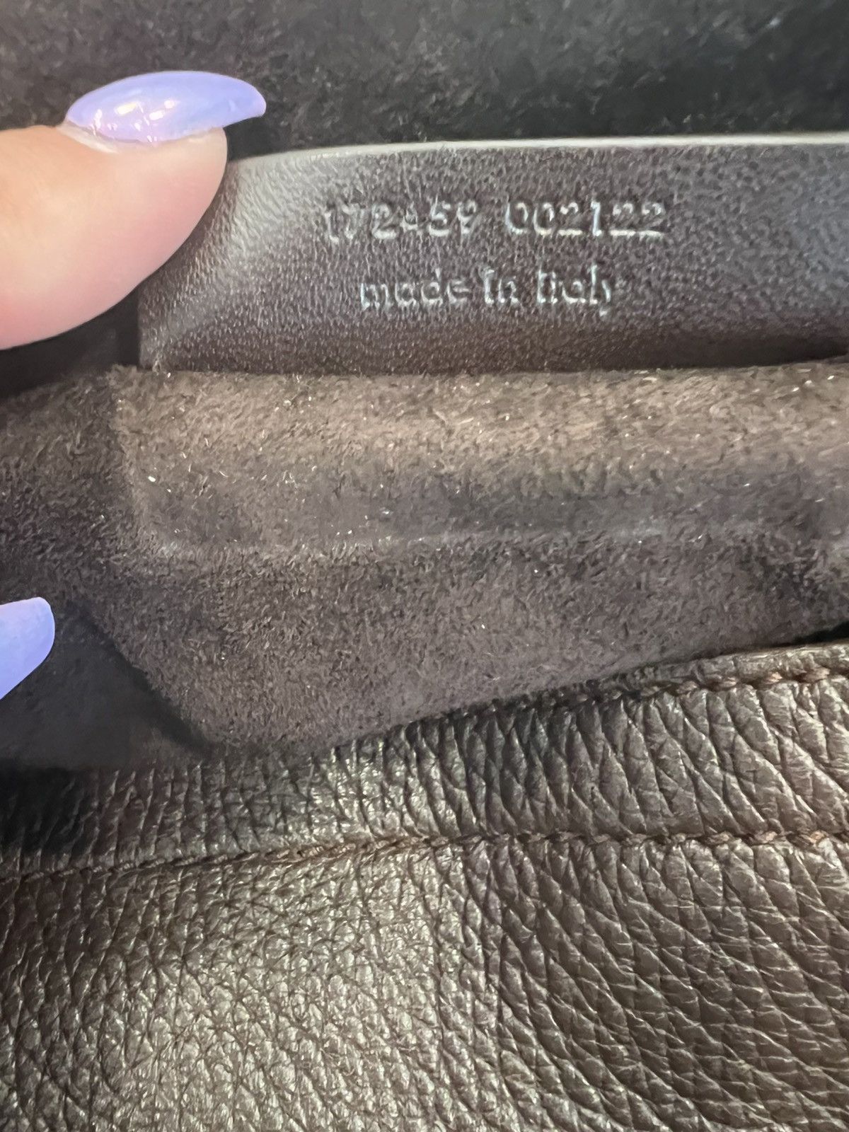 Yves Saint Laurent Yves Saint Laurent Rive Gauche Chocolate Brown Leather Tote Size ONE SIZE - 9 Thumbnail