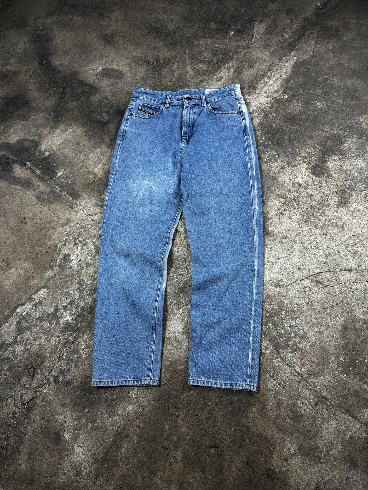 Diesel 90s Vintage Diesel Faded Washed Oversized Jeans Size US 29 - 3 Thumbnail