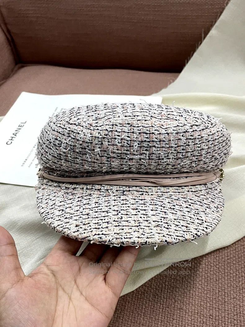 Chanel Chanel Pink tweed beret Size ONE SIZE - 4 Thumbnail
