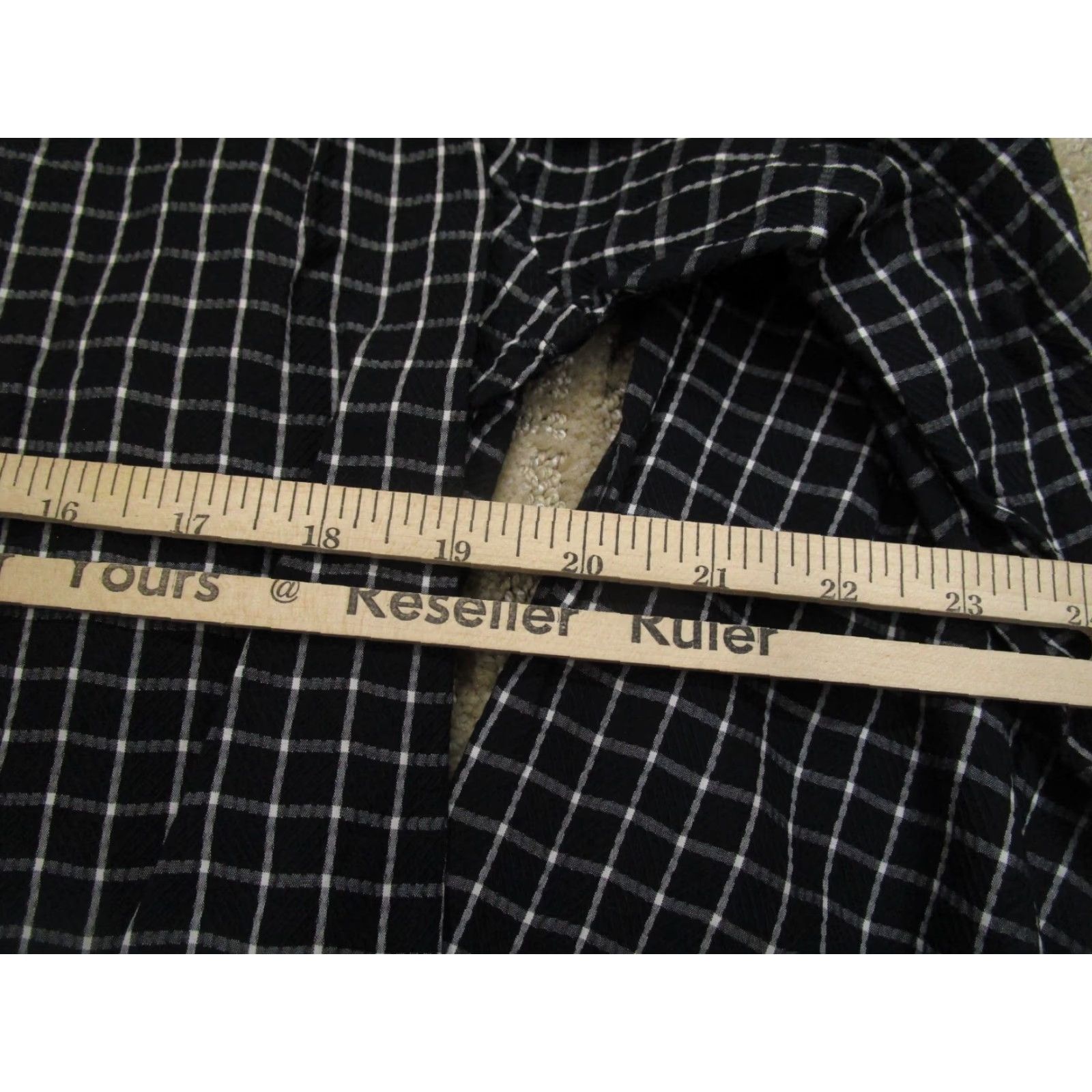 Wrangler Wrangler George Strait Shirt Men Medium Black Check Embroidered Logo Button-Up Size US M / EU 48-50 / 2 - 5 Thumbnail