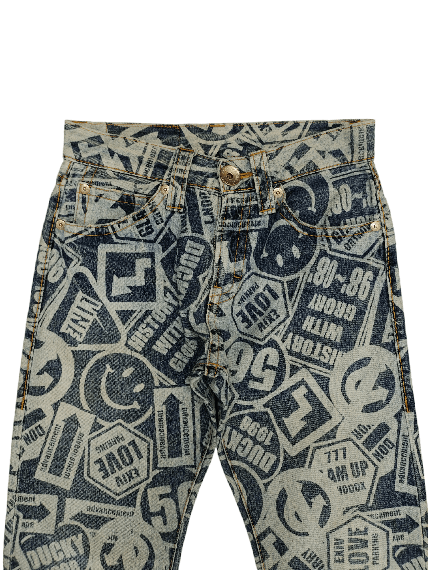 If Six Was Nine CO&LU Fullprint Design Denim Pants Julius Style Size US 28 / EU 44 - 2 Thumbnail