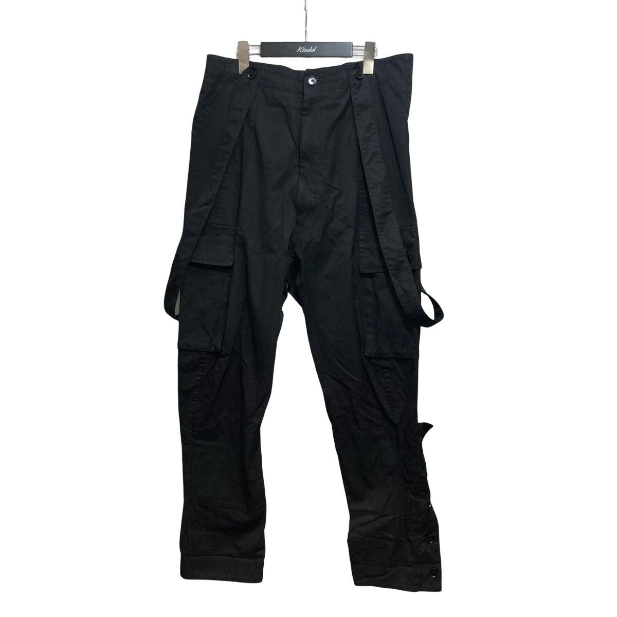 Yohji Yamamoto yohji yamamoto Car Goopants with suspenders HH-P58-045 Size US 33 - 1 Thumbnail