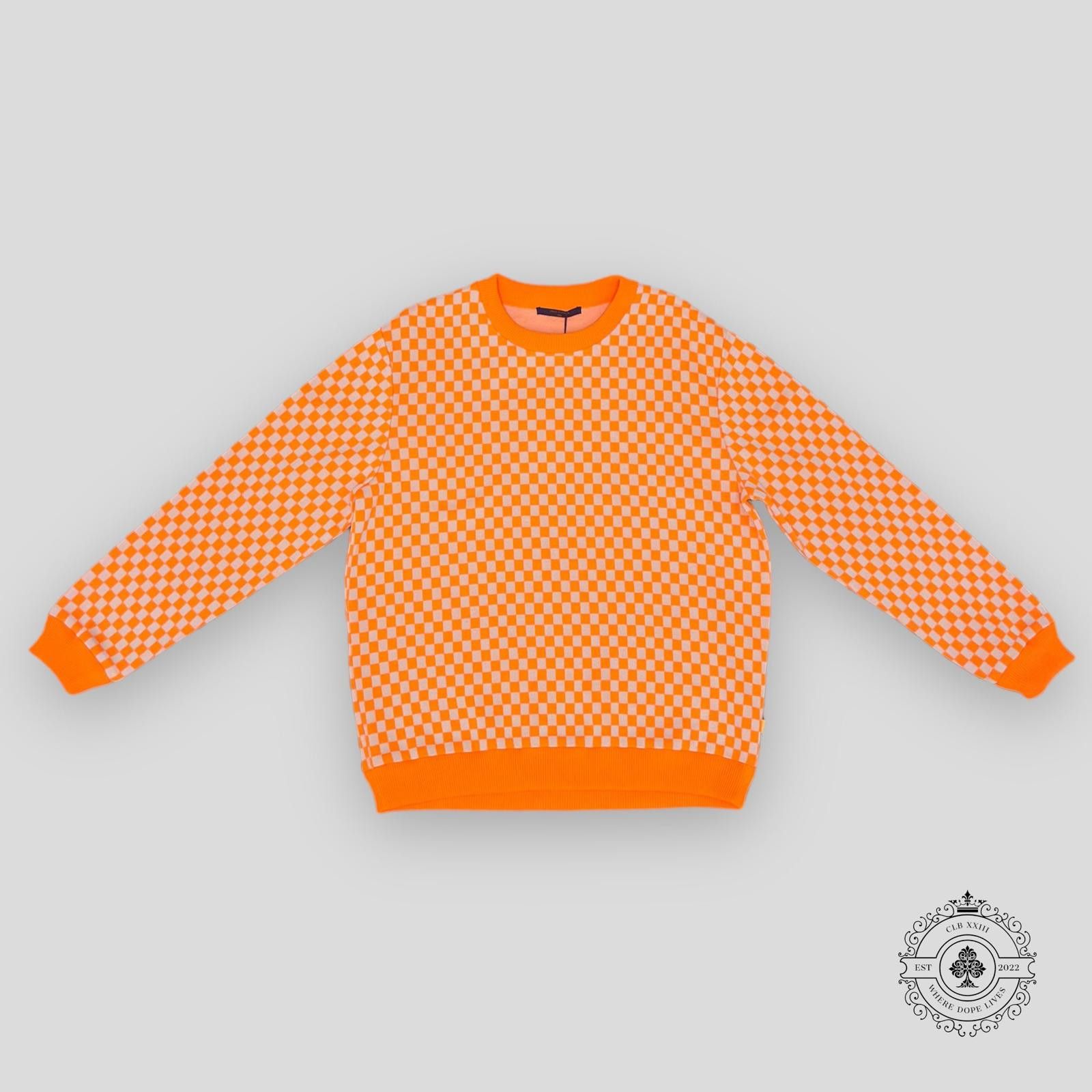 Louis Vuitton Louis Vuitton Damier Pullover - Orange Size ONE SIZE - 1 Thumbnail