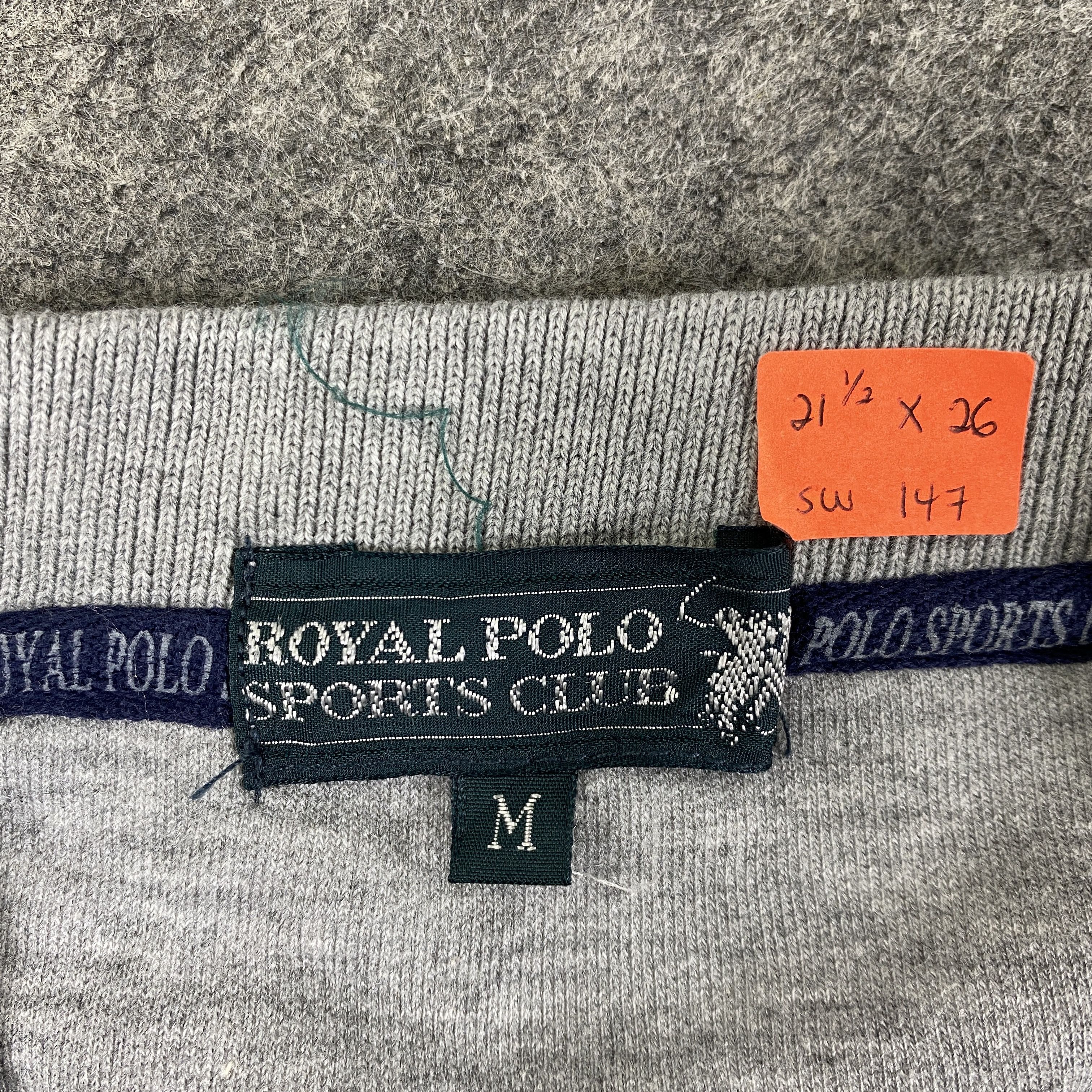 Japanese Brand Vintage Royal Polo Gray Sweatshirt -SW147 Size US M / EU 48-50 / 2 - 3 Thumbnail