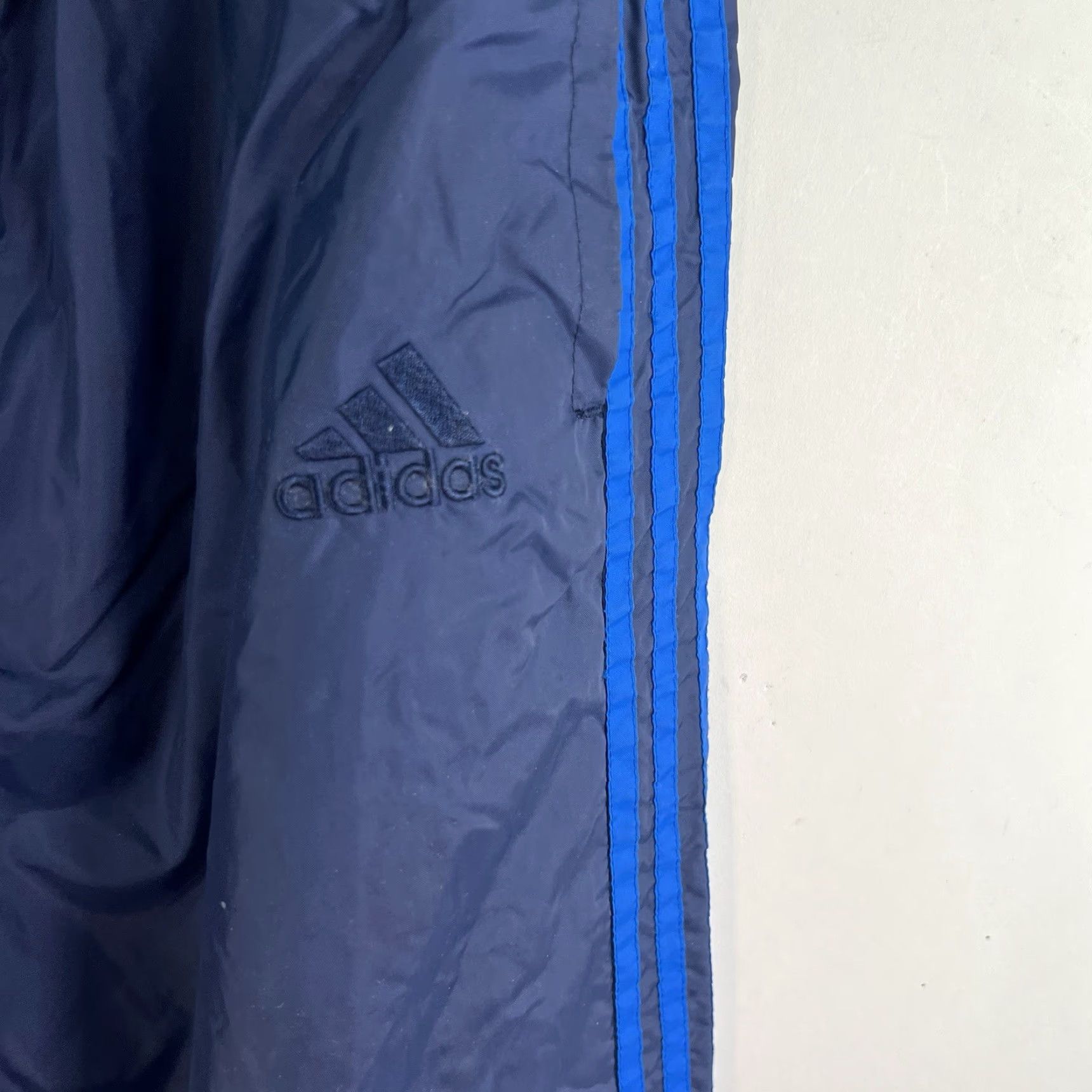 Adidas VINTAGE adidas Men's Track Pants Size L Tapered Fit Activewear Softshell Blue 90s Athleisure Size US 33 - 2 Thumbnail