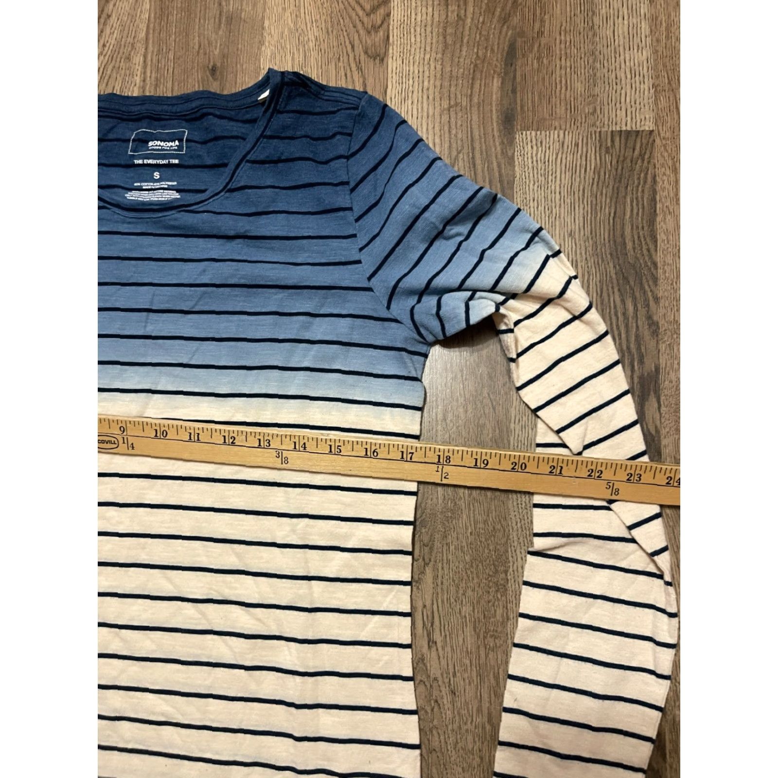 Vintage Sonoma Shirt Women's Size Small Blue White Striped Long Sleeve Modern Casual Size S / US 4 / IT 40 - 5 Thumbnail